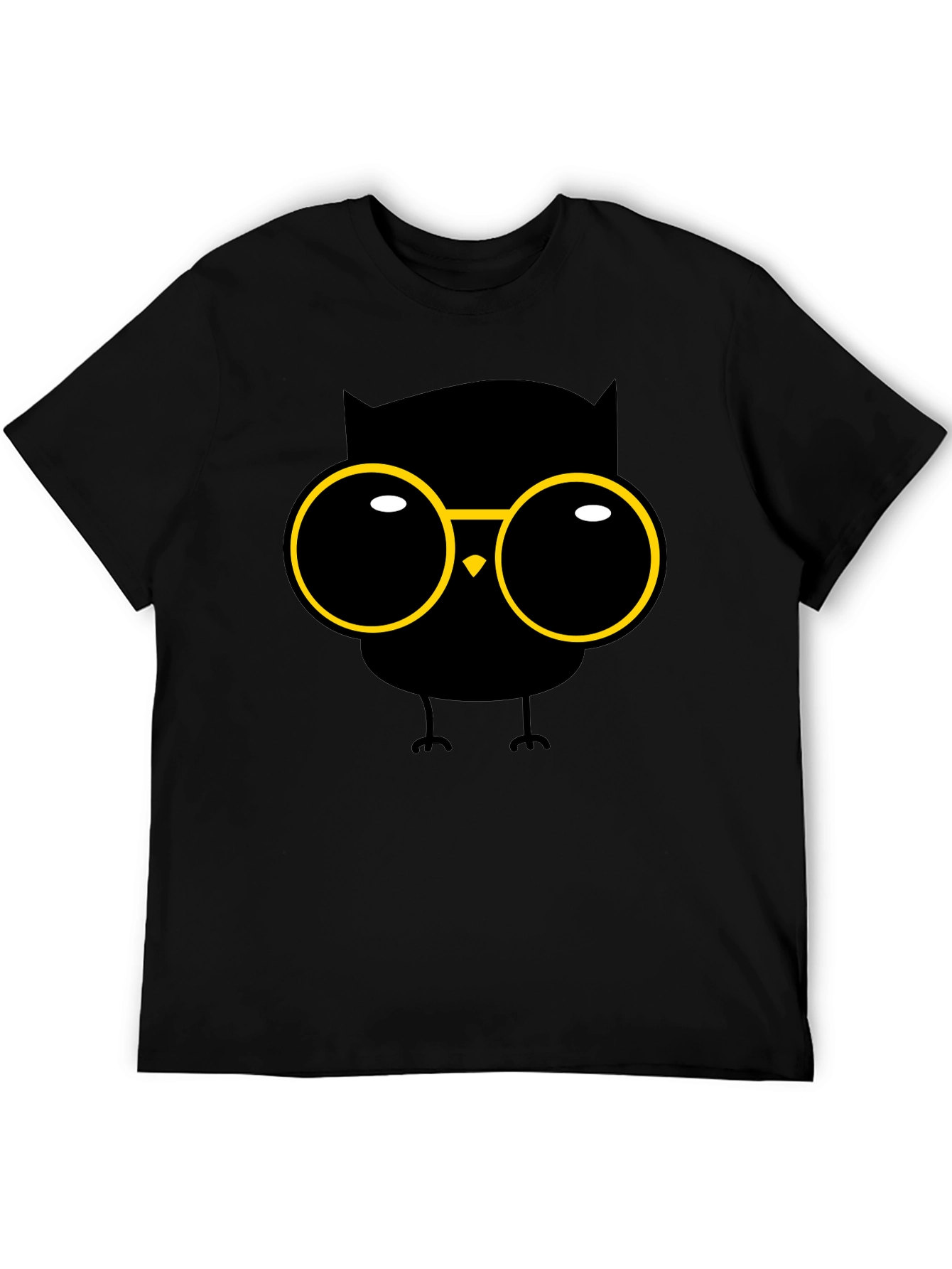 Owl with Glasses Graphic T-Shirt
