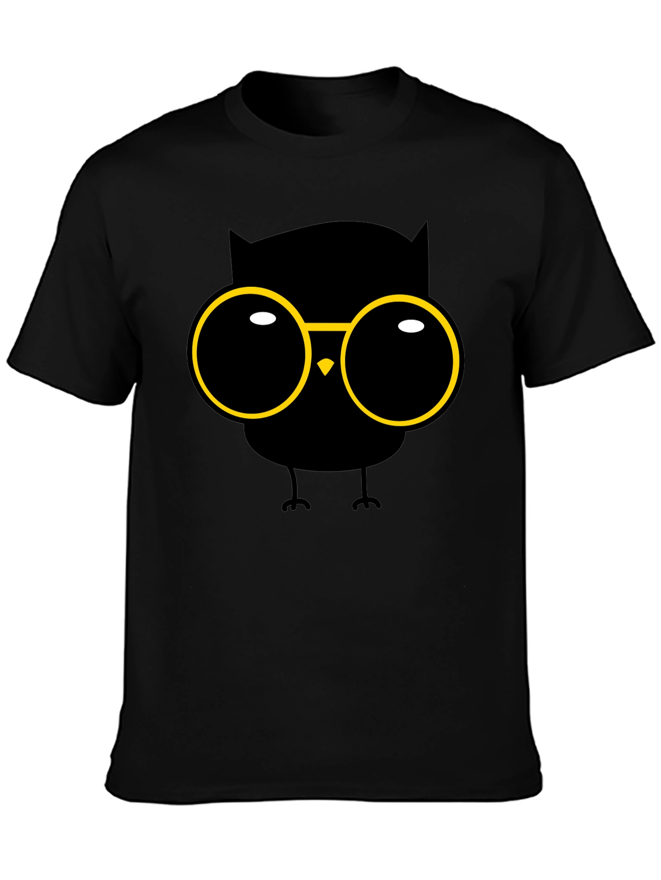 Owl with Glasses Graphic T-Shirt