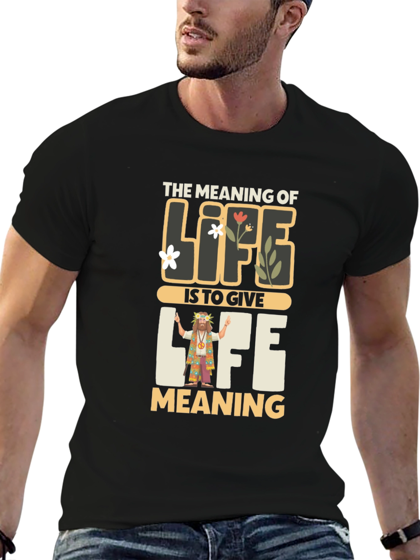 Meaning of Life Graphic Tee - Inspirational Hippie Shirt