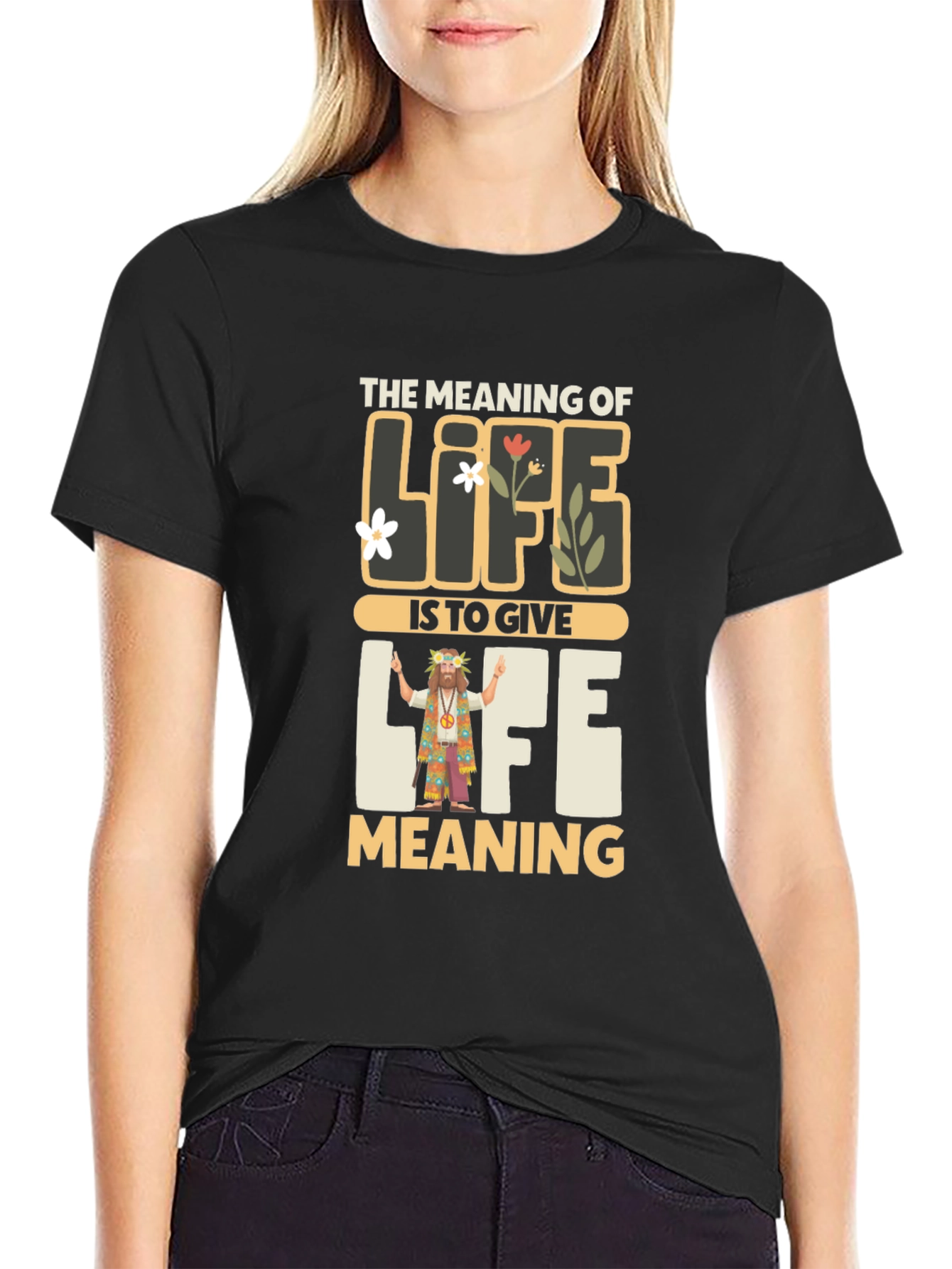 Meaning of Life Graphic Tee - Inspirational Hippie Shirt