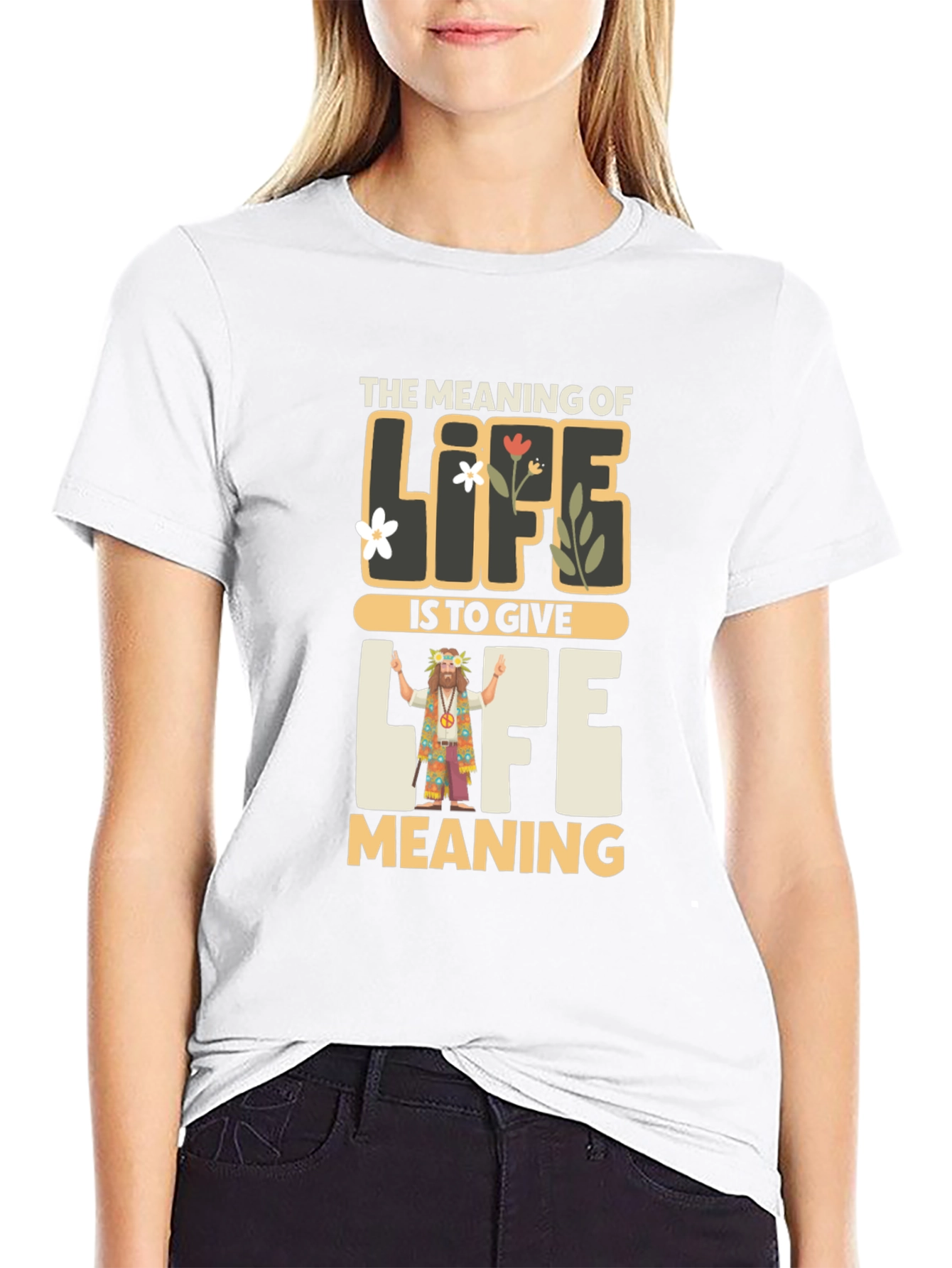 Meaning of Life Graphic Tee - Inspirational Hippie Shirt