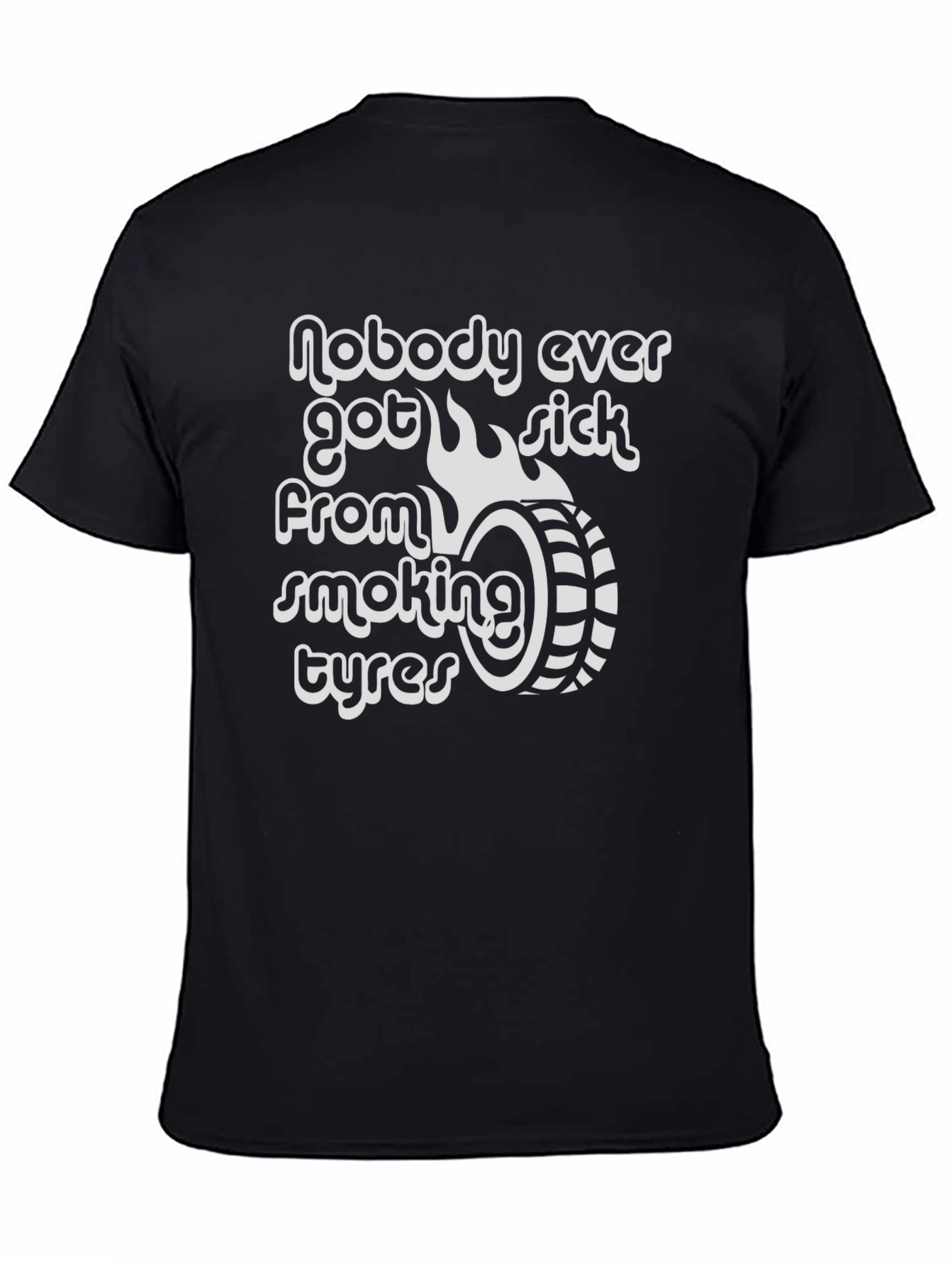 Smoking Tyres Graphic Tee - Burnout Car Culture