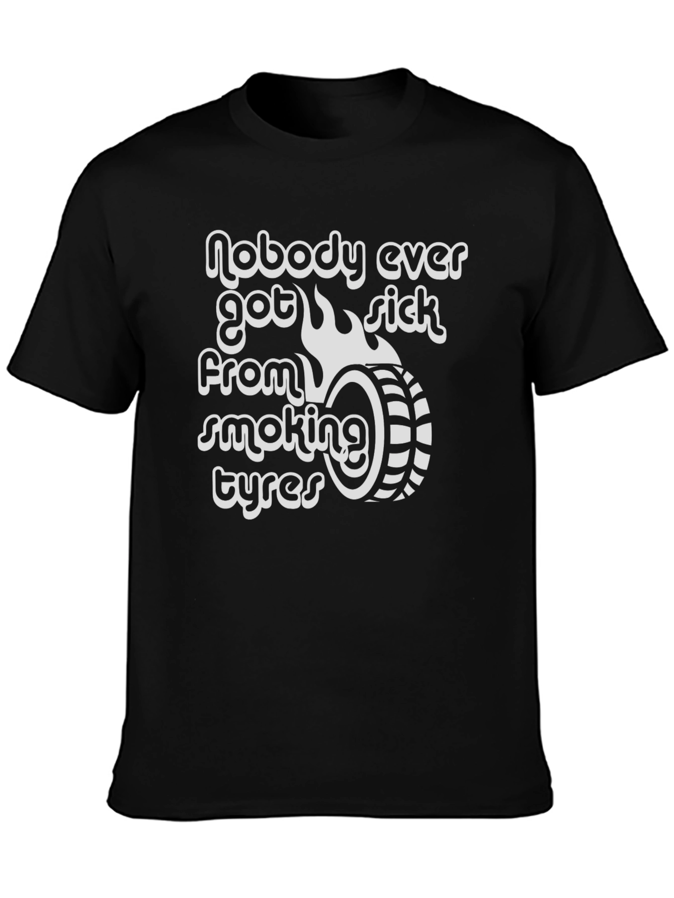 Smoking Tyres Graphic Tee - Burnout Car Culture