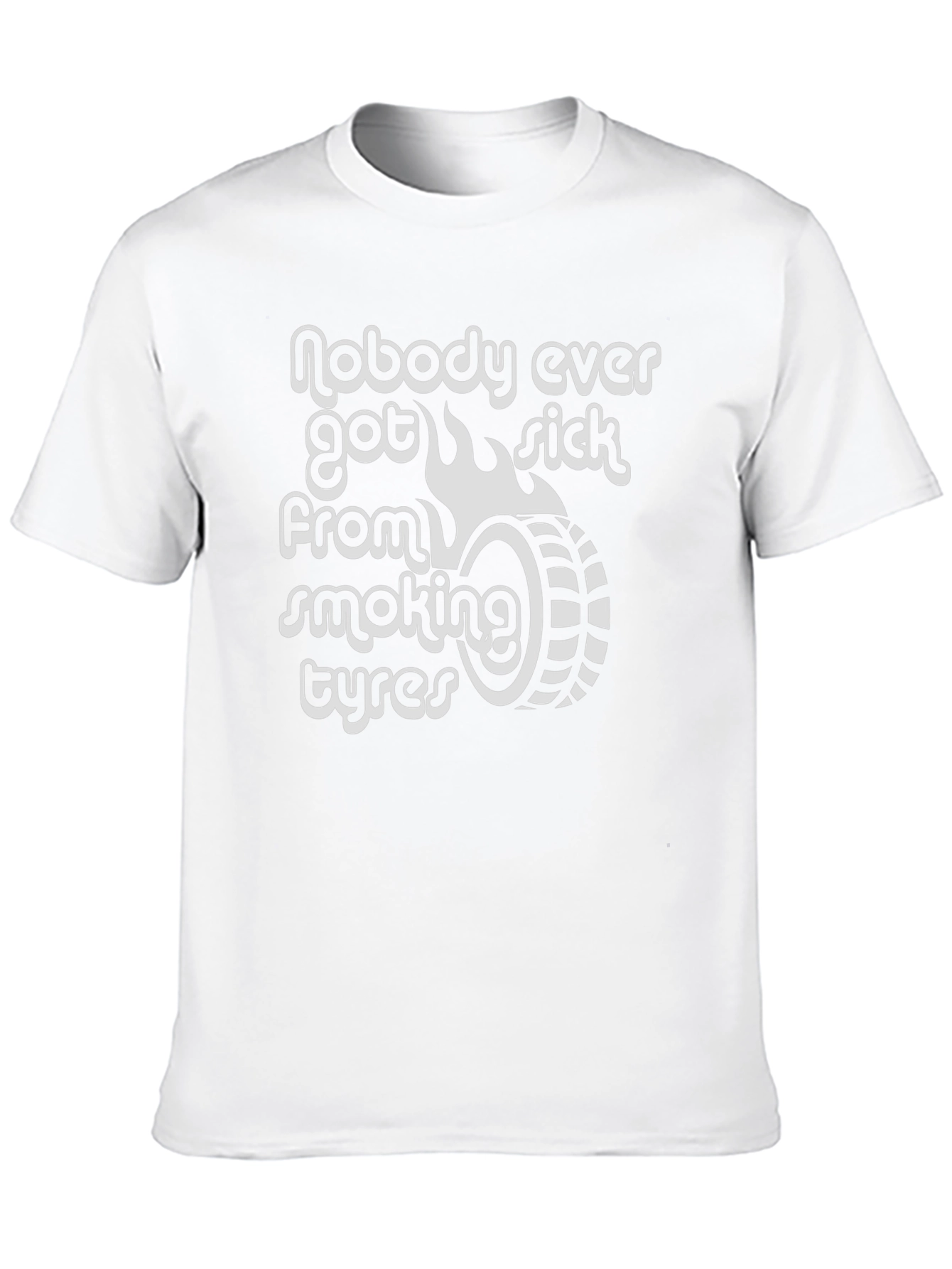 Smoking Tyres Graphic Tee - Burnout Car Culture