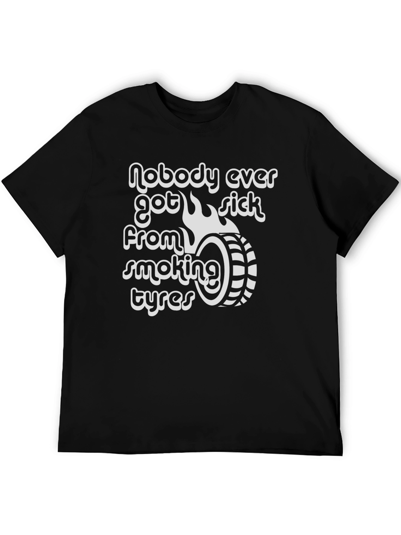 Smoking Tyres Graphic Tee - Burnout Car Culture