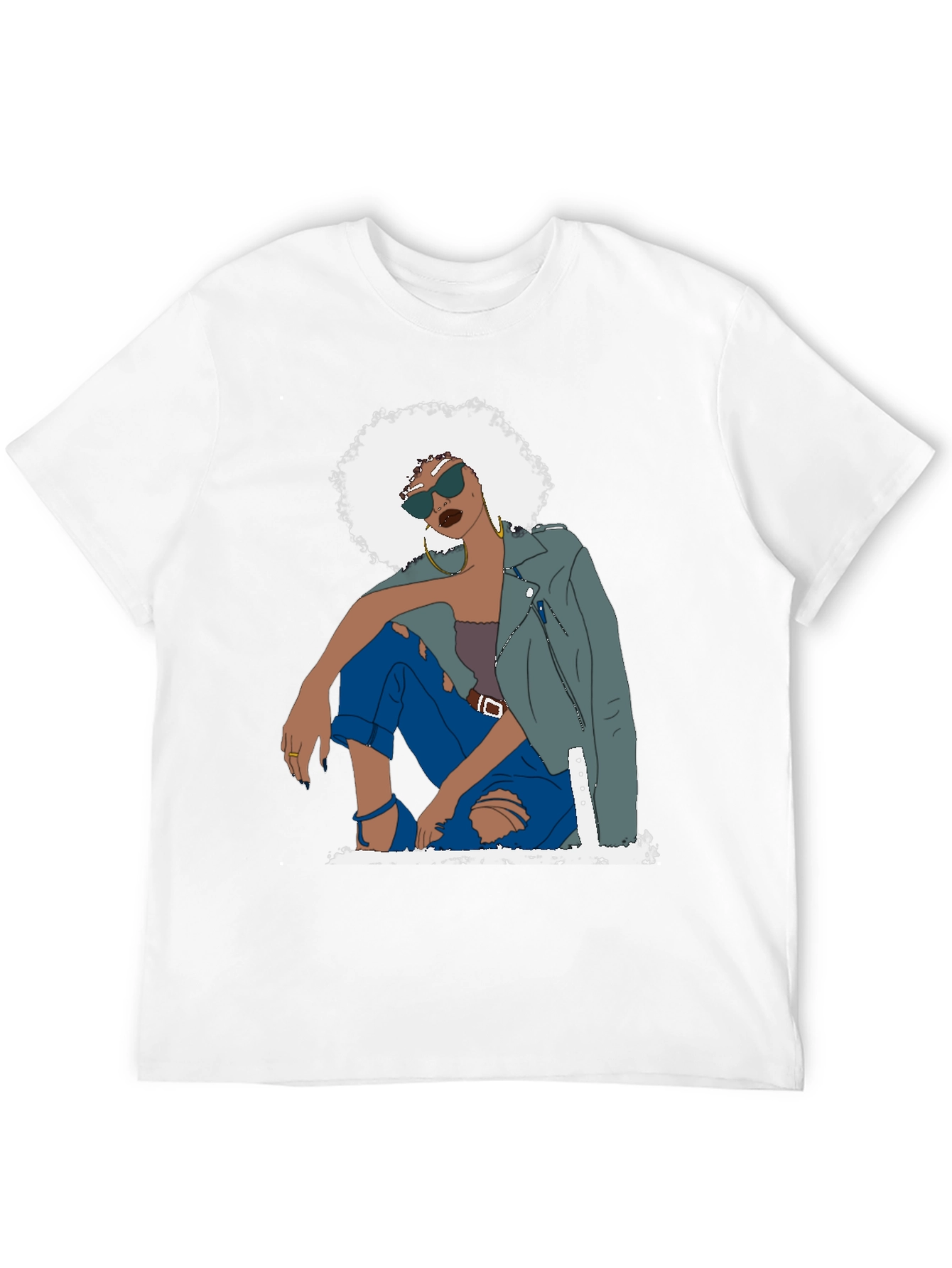 Retro Woman Graphic Tee - Cool & Stylish