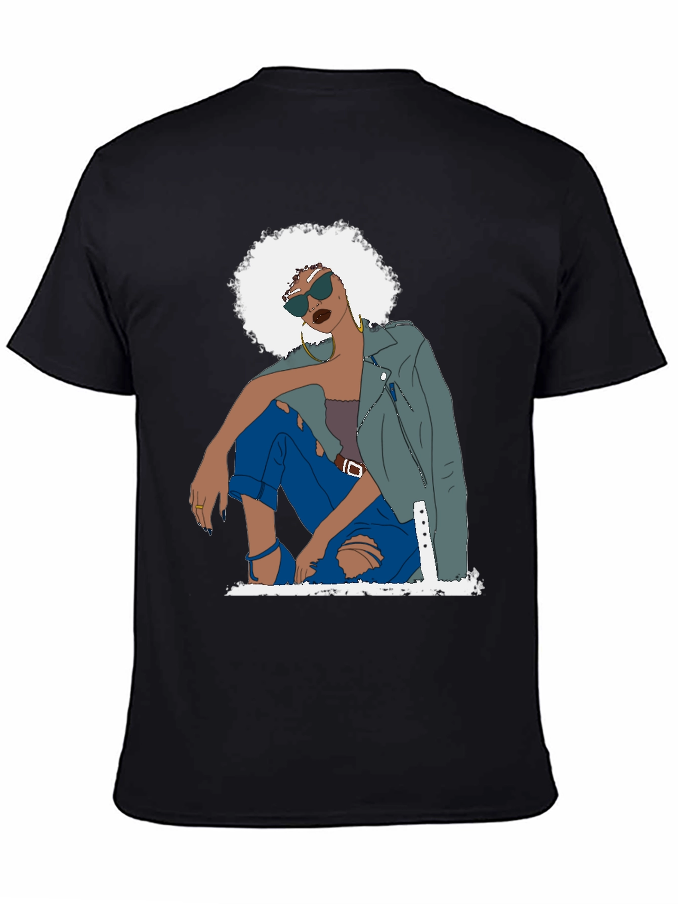 Retro Woman Graphic Tee - Cool & Stylish