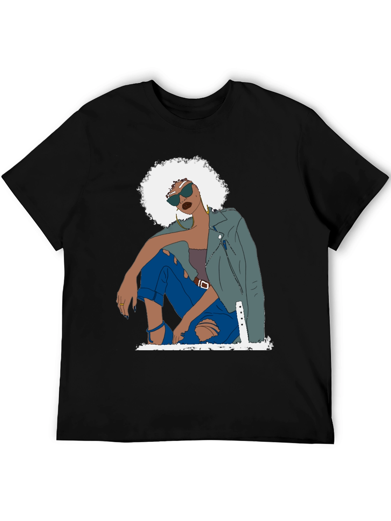 Retro Woman Graphic Tee - Cool & Stylish