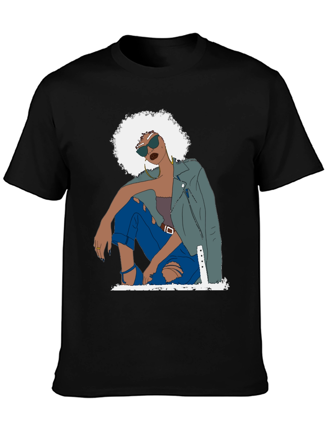 Retro Woman Graphic Tee - Cool & Stylish