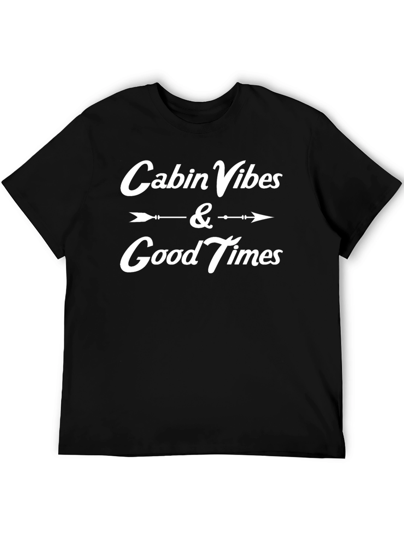 Cabin Vibes & Good Times Black Graphic Tee