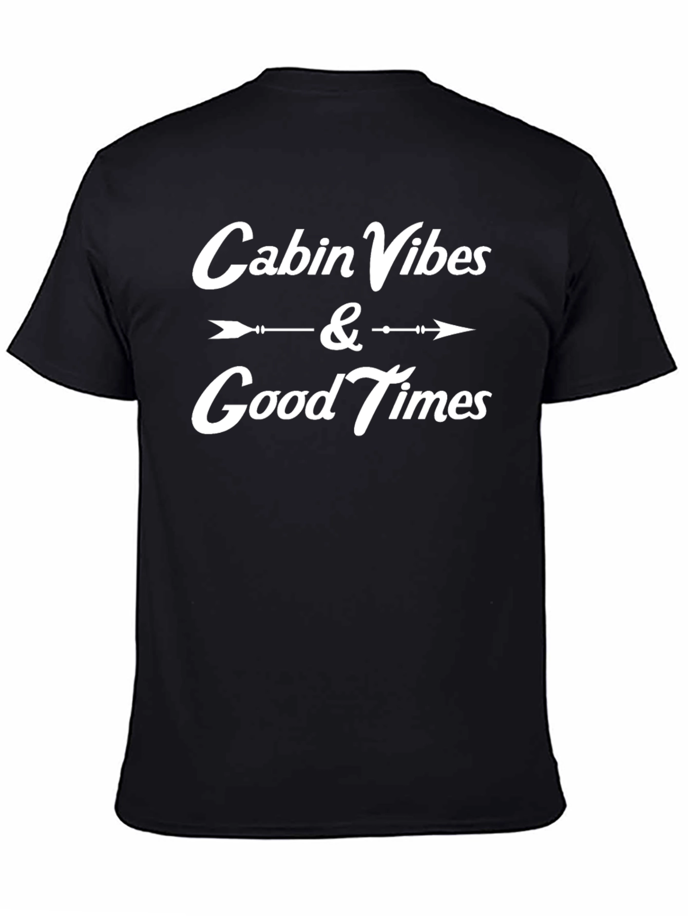 Cabin Vibes & Good Times Black Graphic Tee