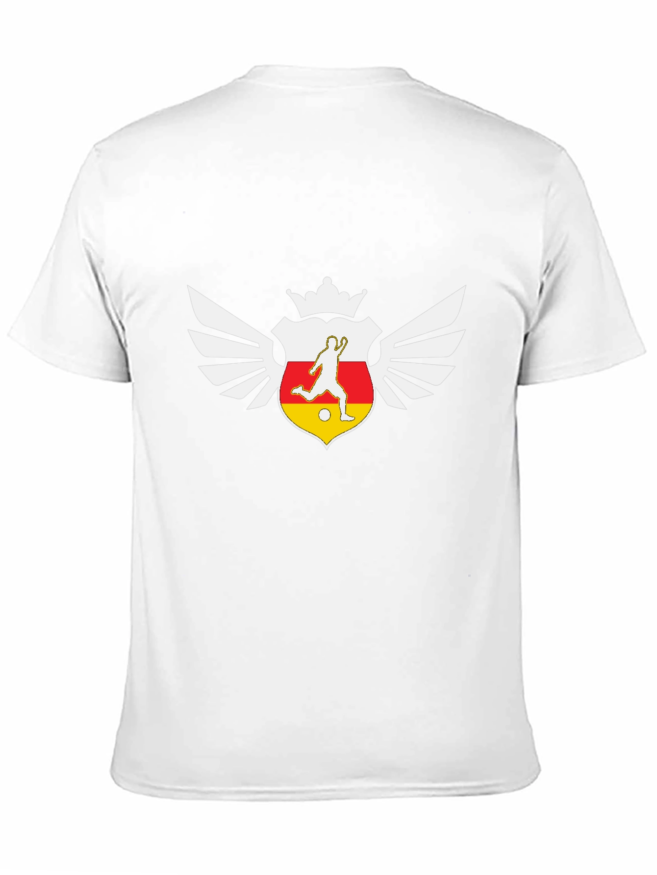 Soccer Crest Graphic Black T-Shirt