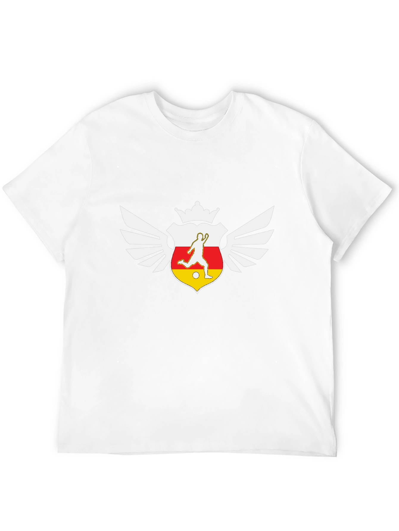 Soccer Crest Graphic Black T-Shirt