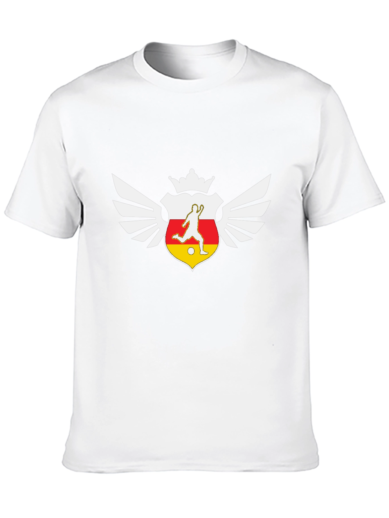 Soccer Crest Graphic Black T-Shirt