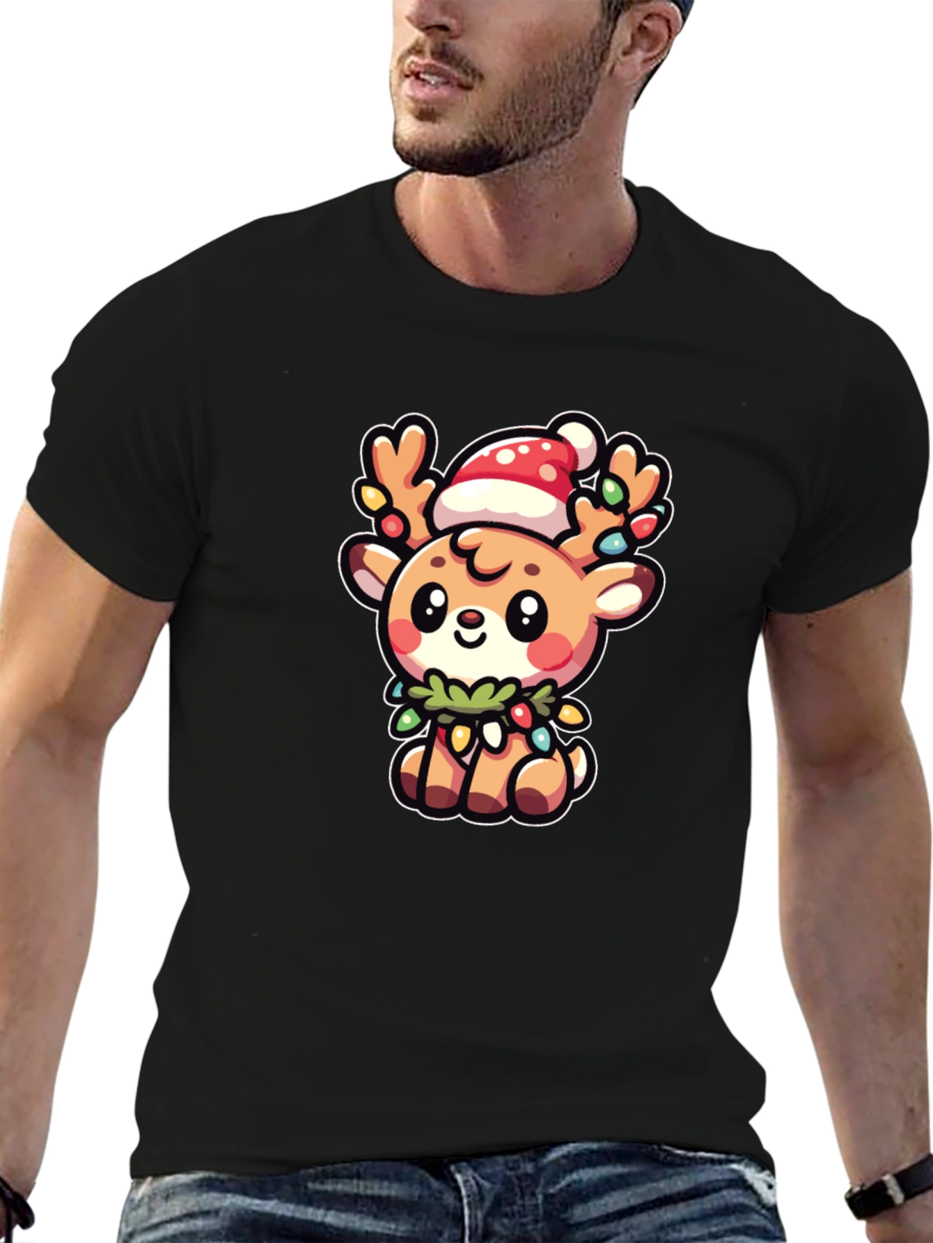 Cute Christmas Reindeer T-Shirt