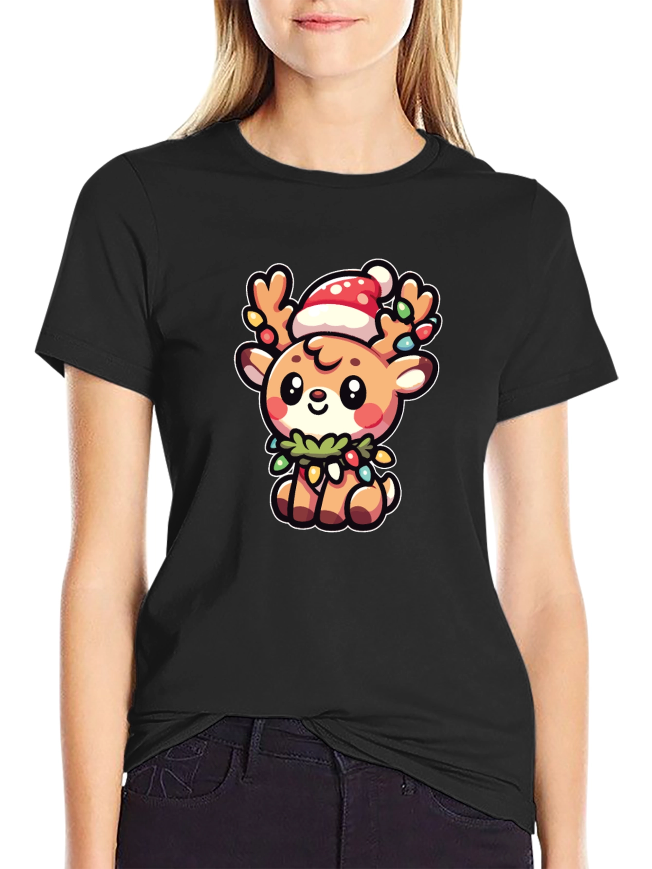 Cute Christmas Reindeer T-Shirt