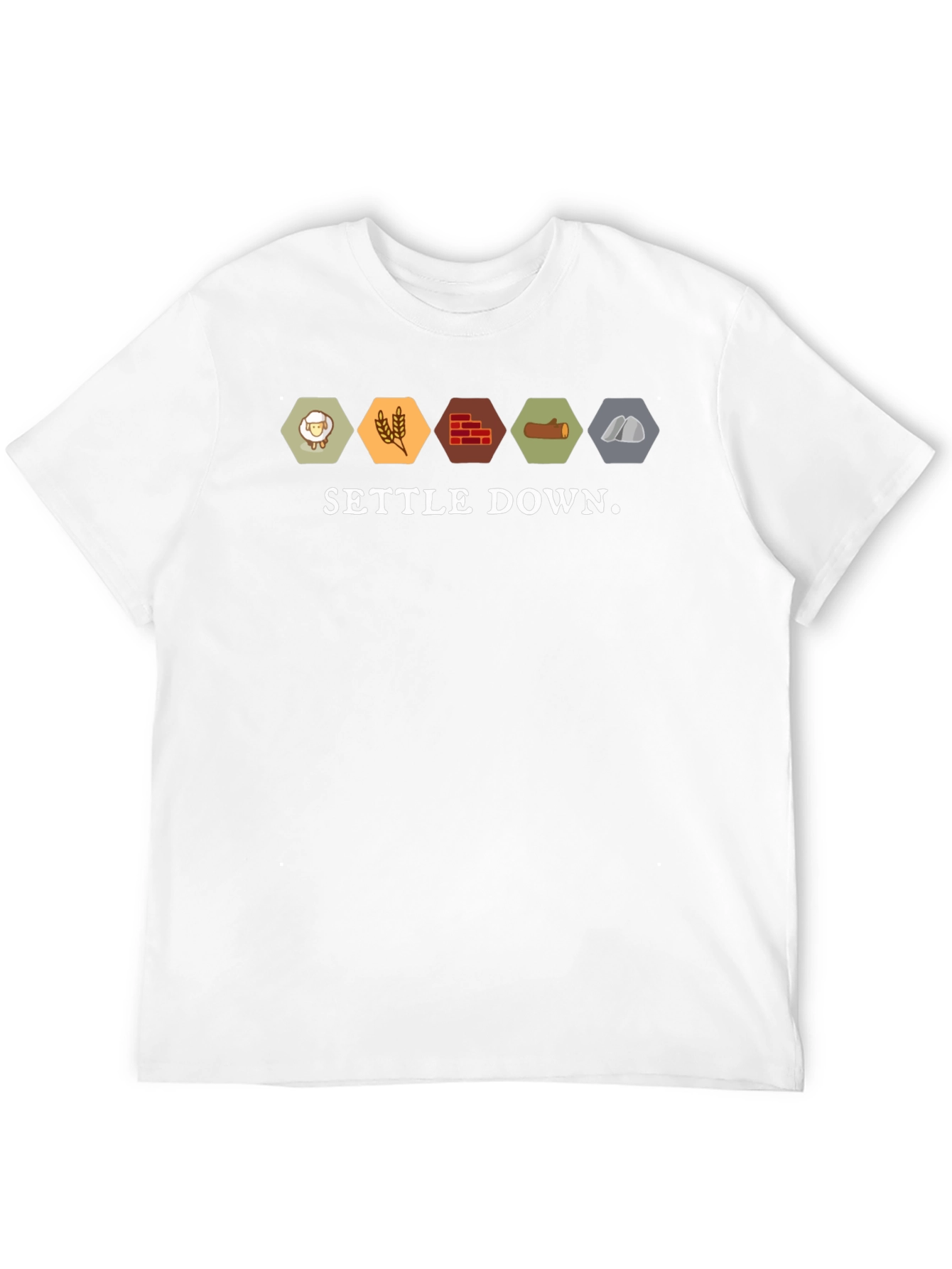 Settle Down Catan T-Shirt Board Game Tee