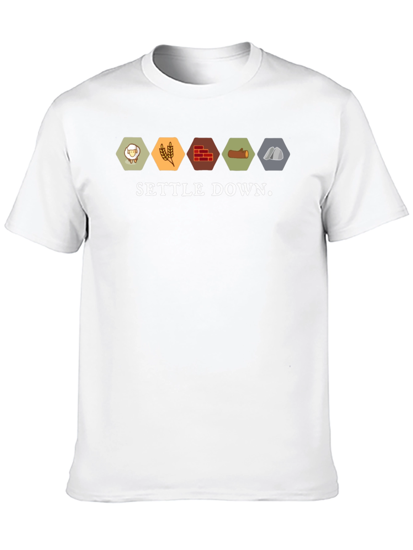 Settle Down Catan T-Shirt Board Game Tee