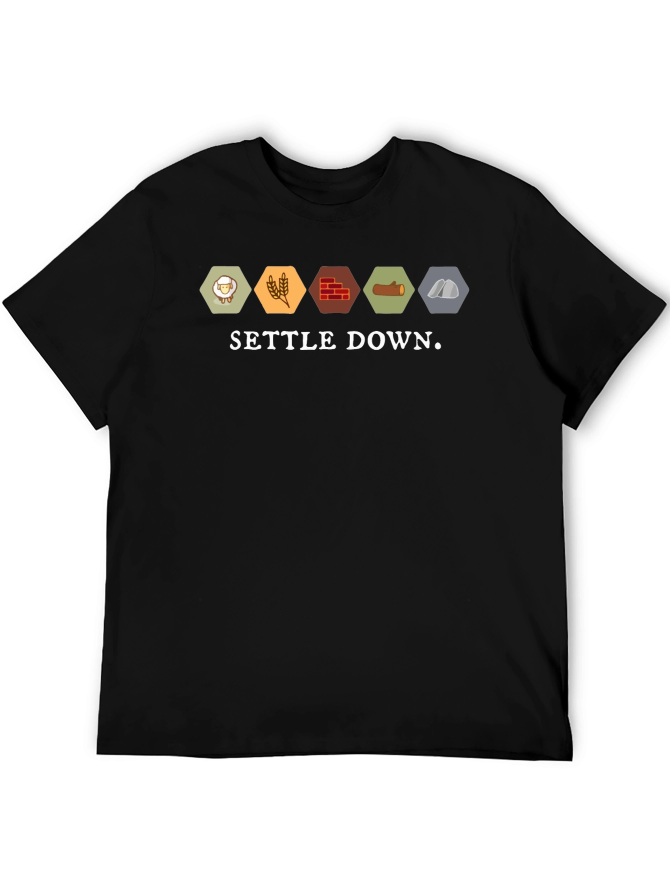 Settle Down Catan T-Shirt Board Game Tee