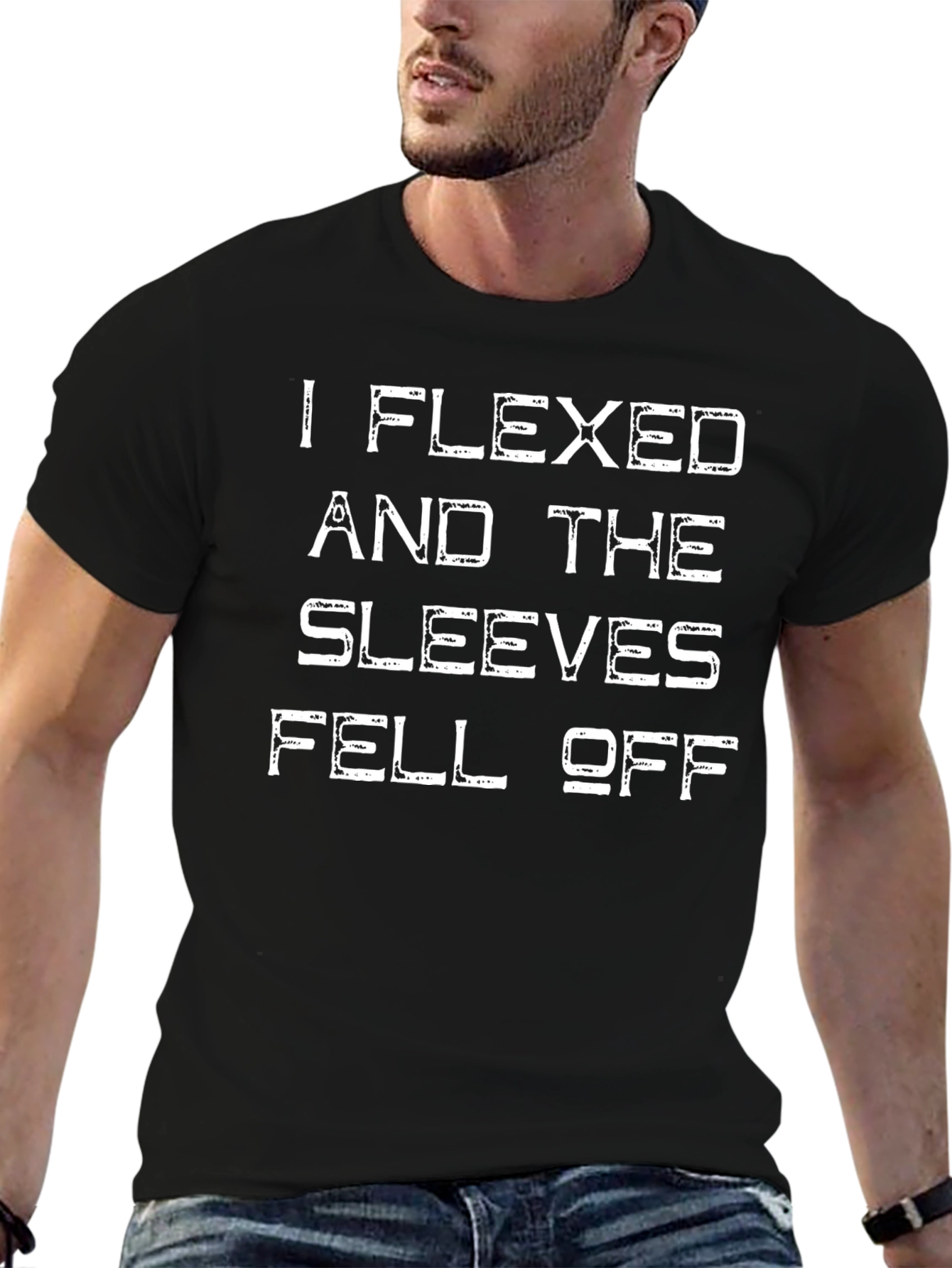 Flexed Sleeves Fell Off Graphic Tee