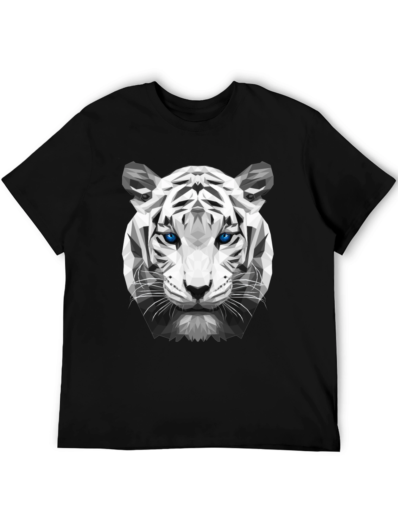 Geometric Tiger Graphic Tee - Unique Streetwear