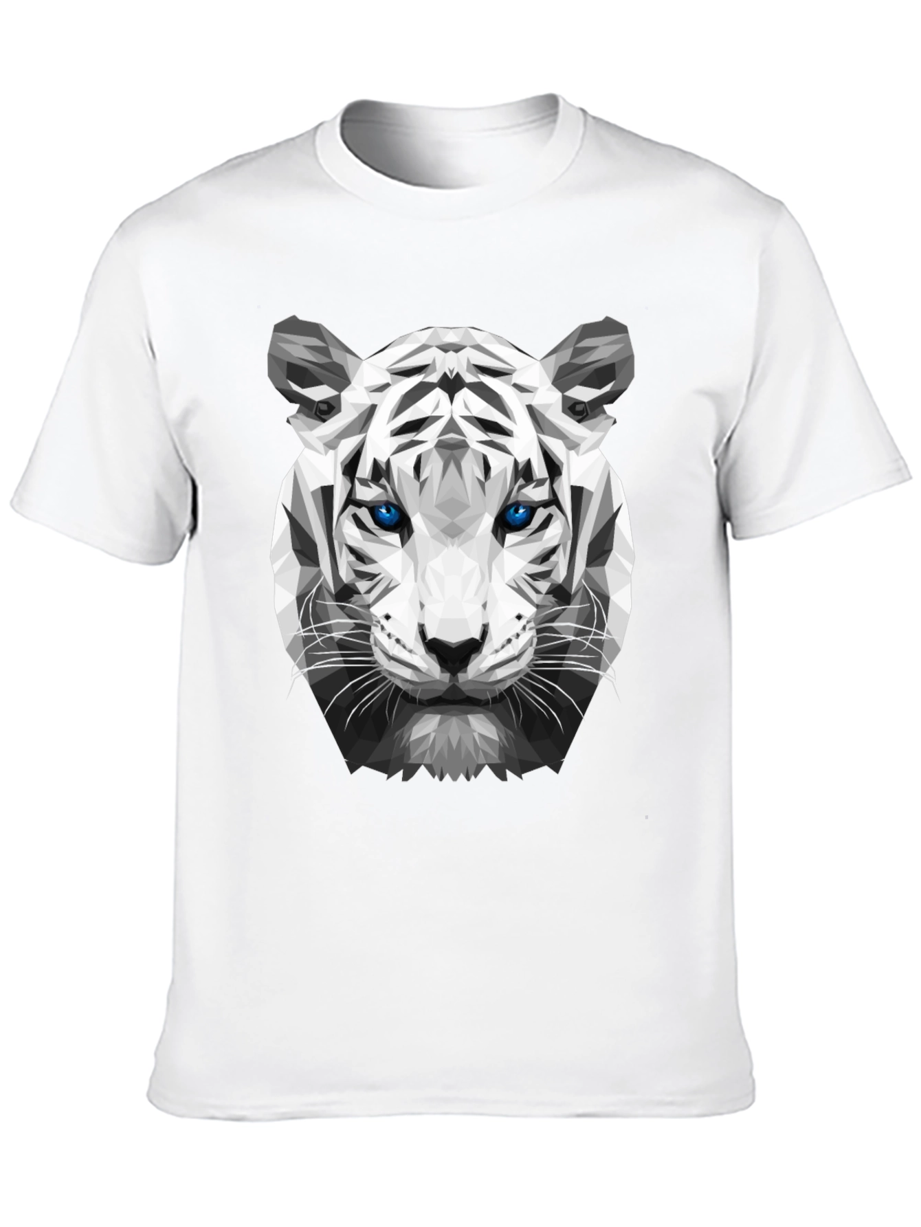 Geometric Tiger Graphic Tee - Unique Streetwear