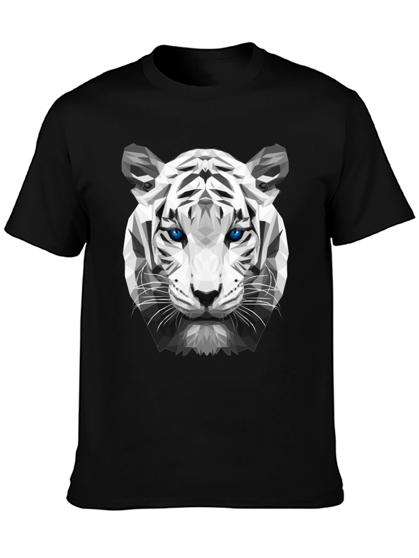 Geometric Tiger Graphic Tee - Unique Streetwear