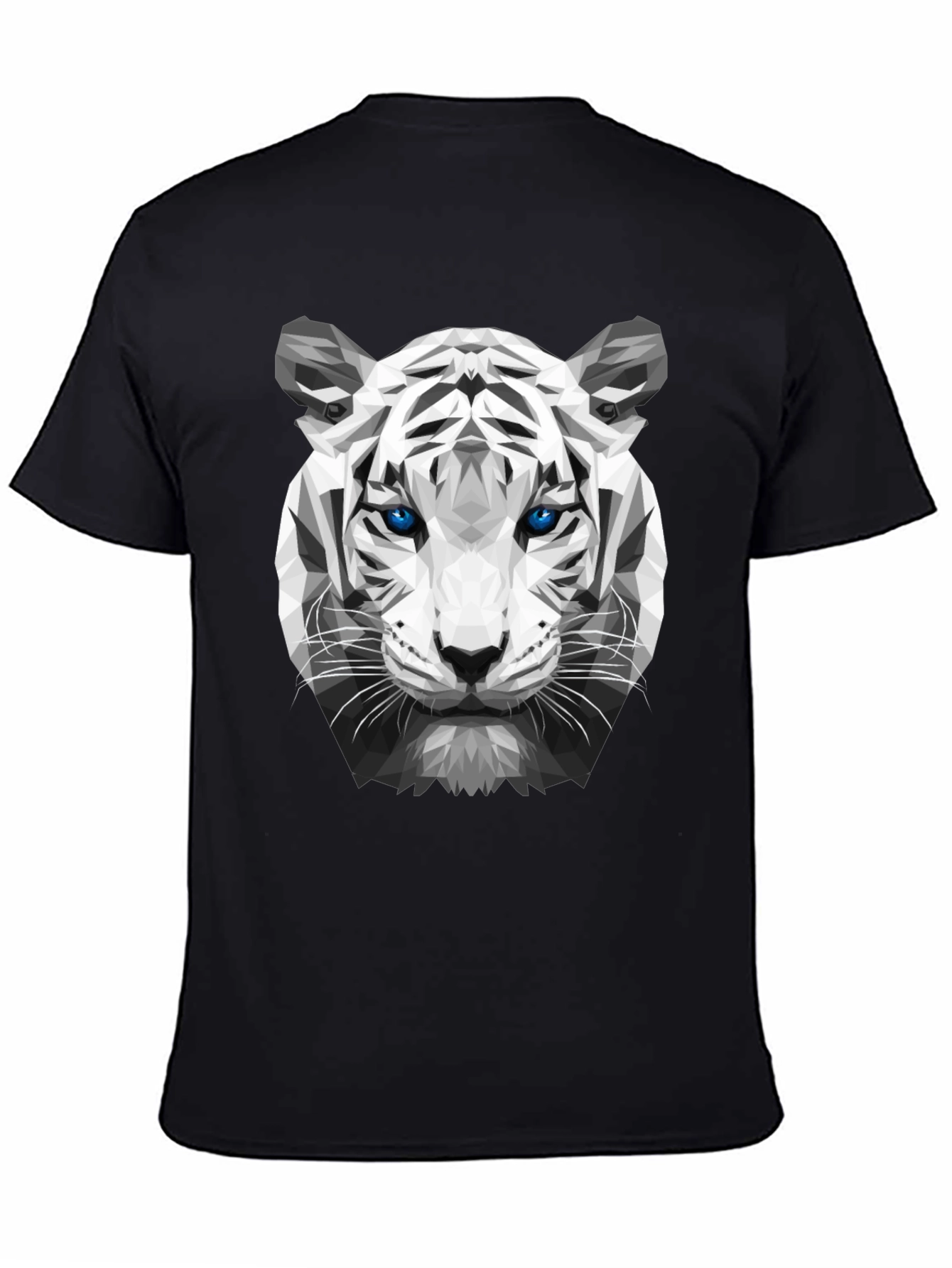 Geometric Tiger Graphic Tee - Unique Streetwear