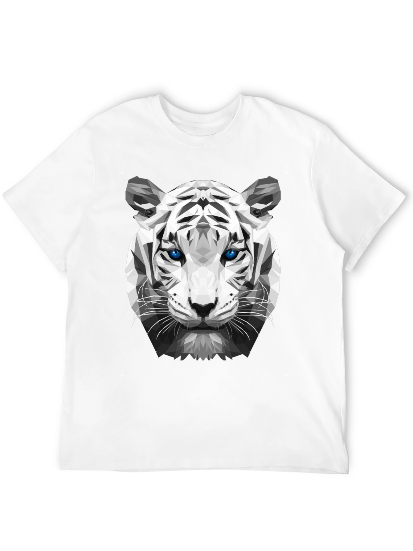 Geometric Tiger Graphic Tee - Unique Streetwear