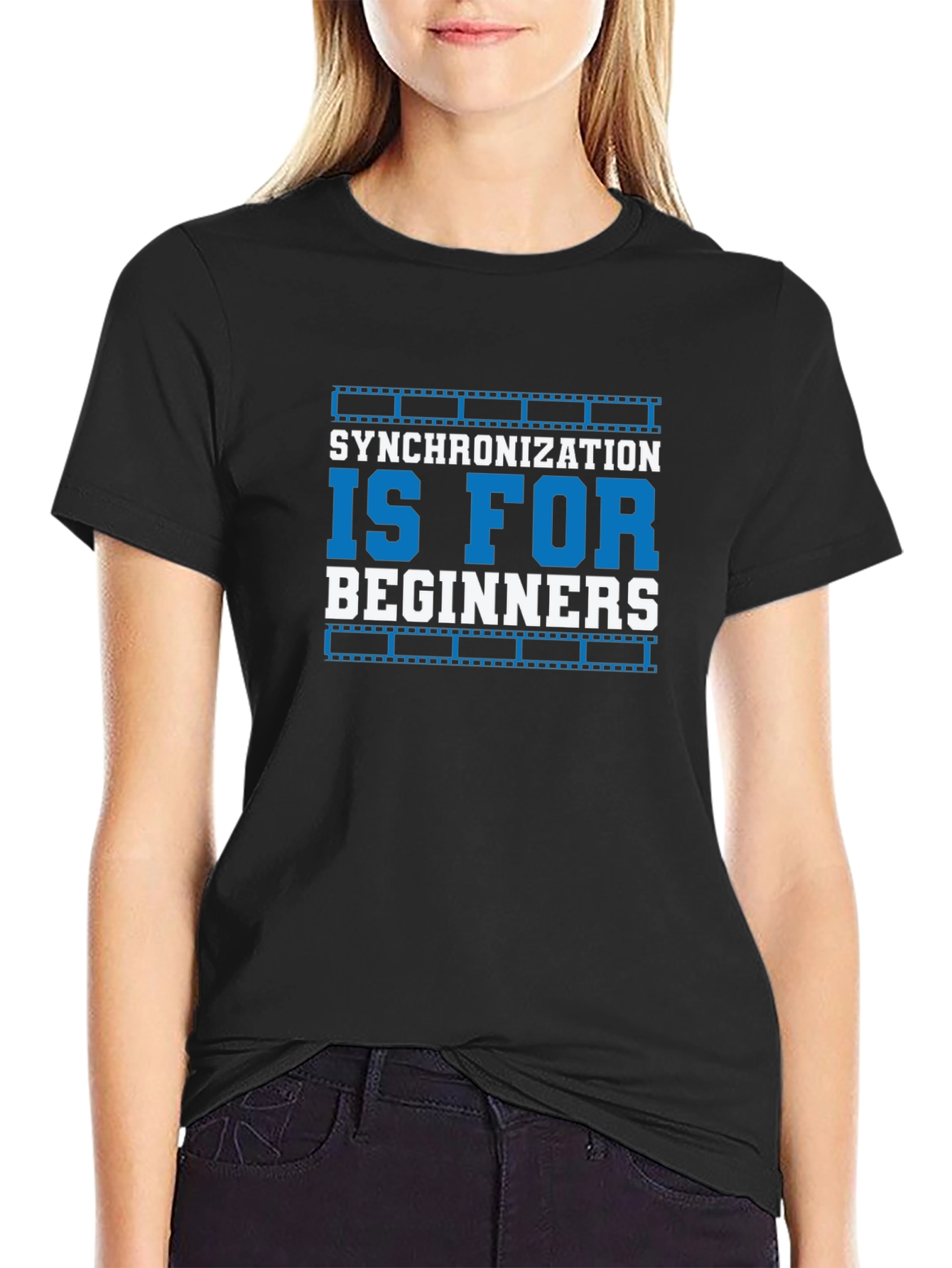 Synchronization Is For Beginners Black T-Shirt