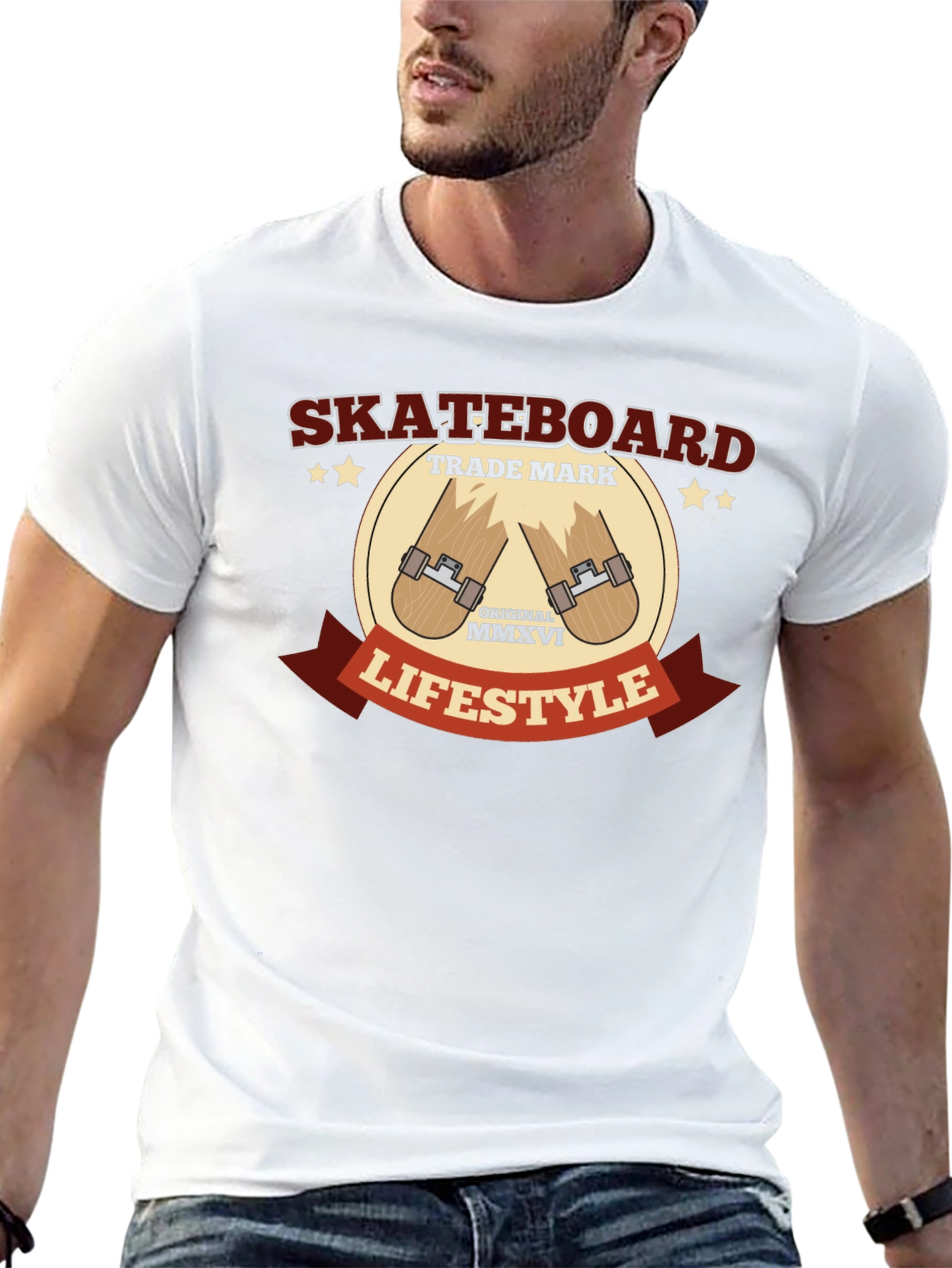 Skateboard Lifestyle Black T-Shirt