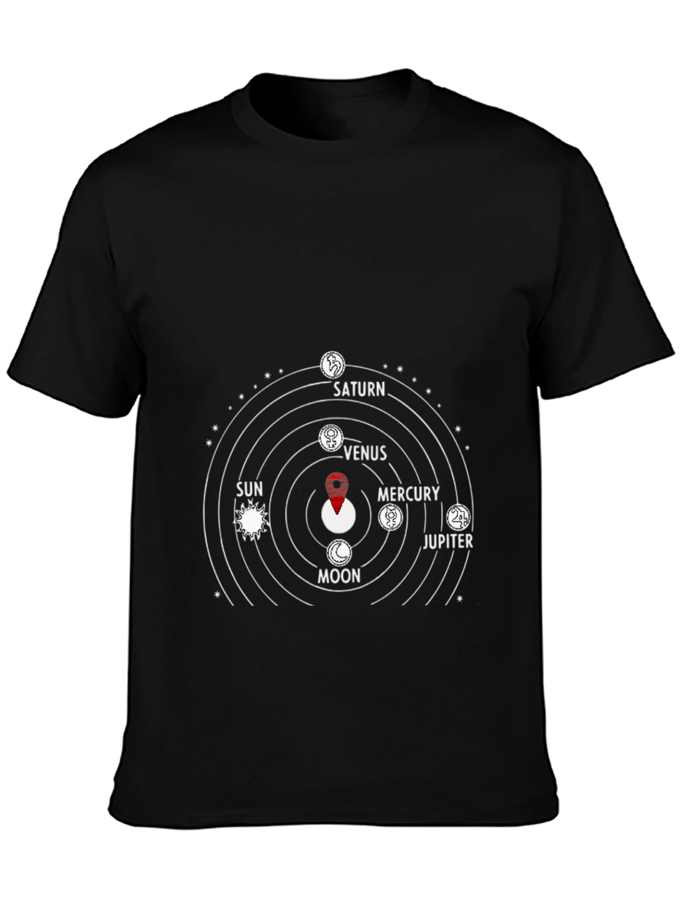 Planetary System Graphic Tee - Black