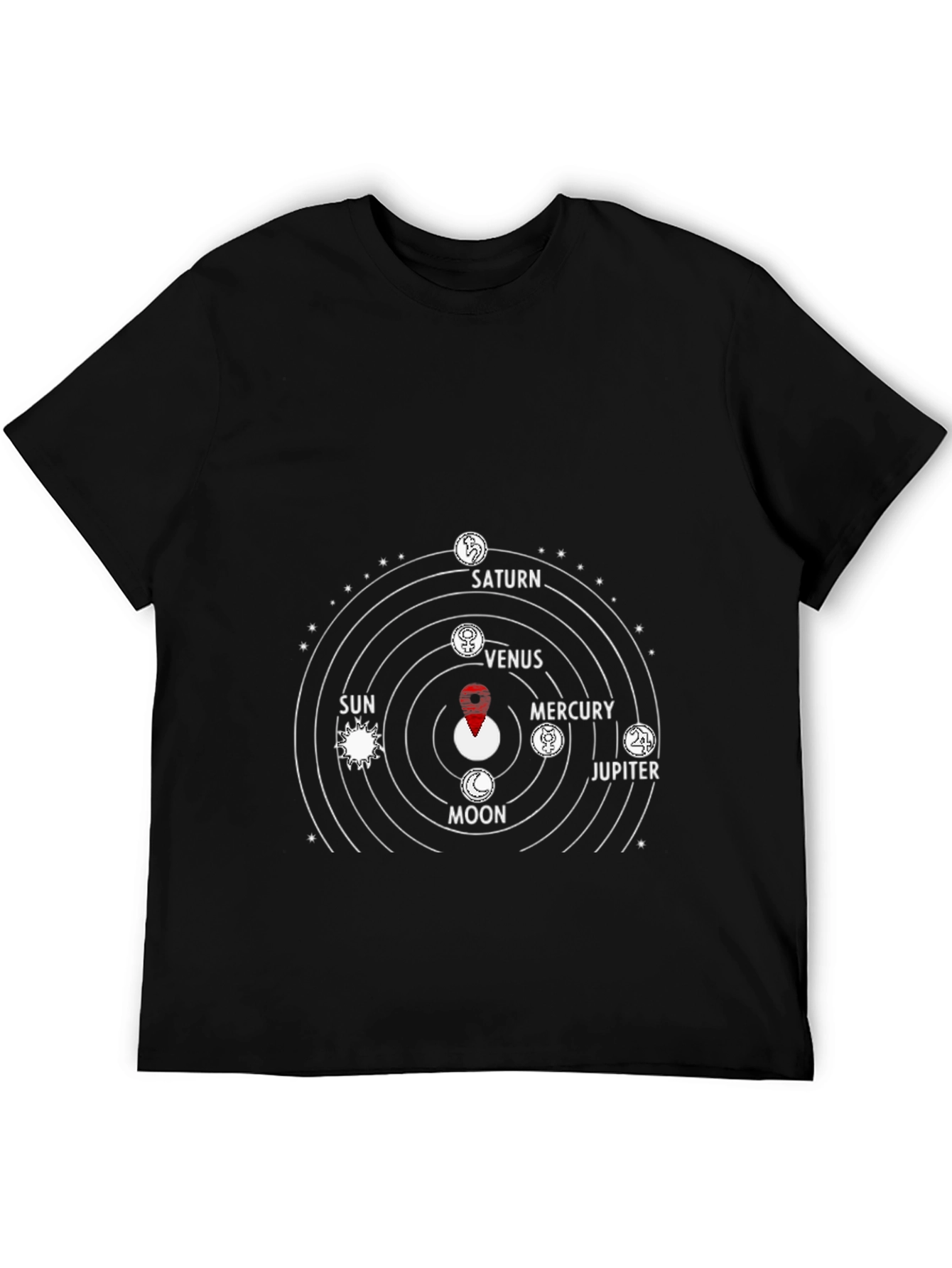 Planetary System Graphic Tee - Black