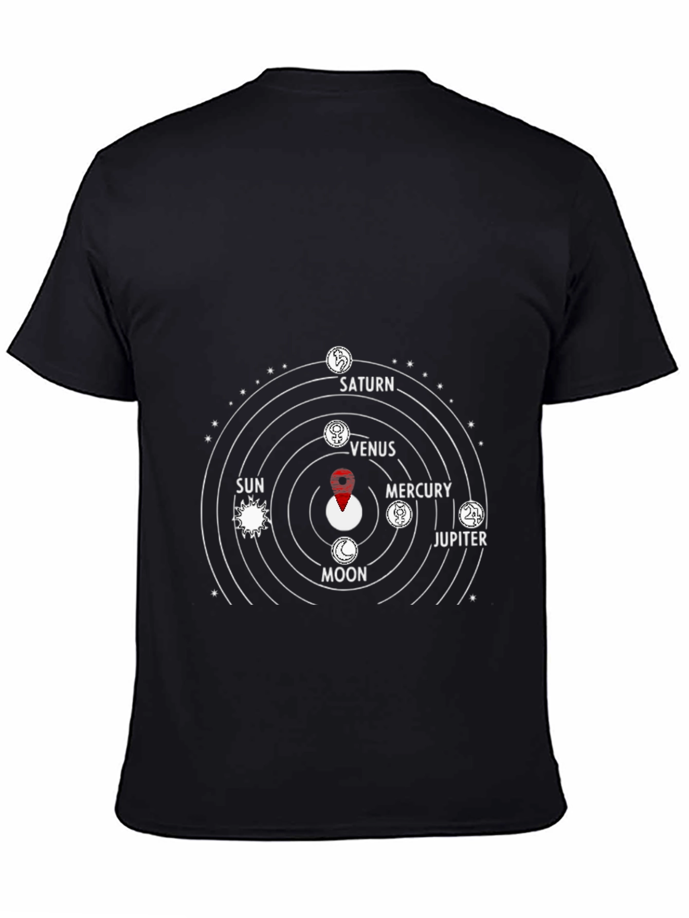 Planetary System Graphic Tee - Black