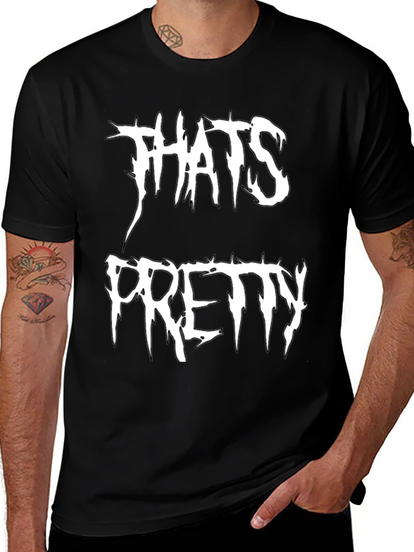 Thats Pretty T-Shirt - Black Graphic Tee