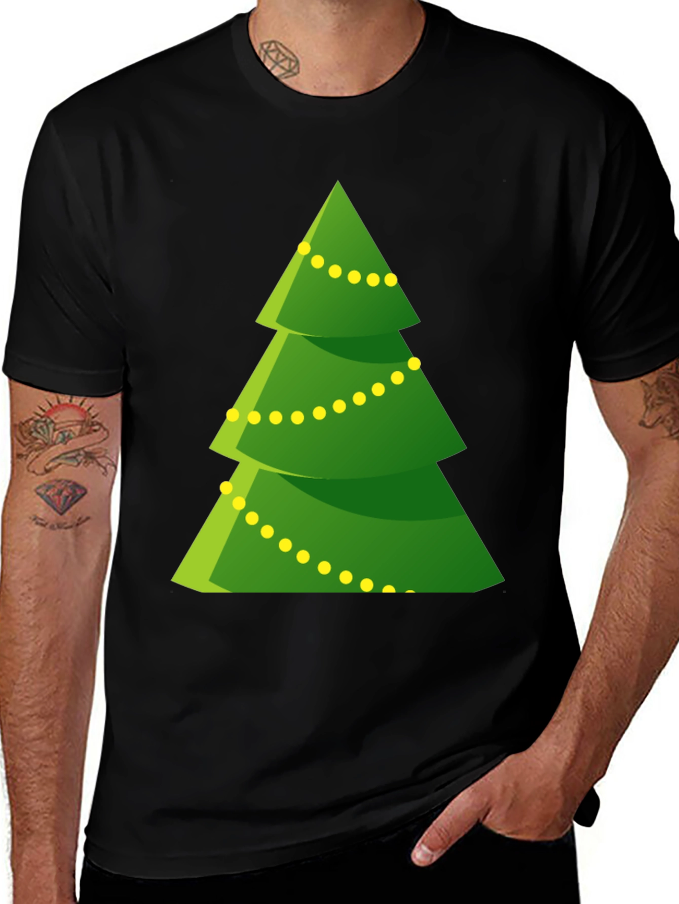 Festive Christmas Tree Graphic Tee - Holiday Cheer!
