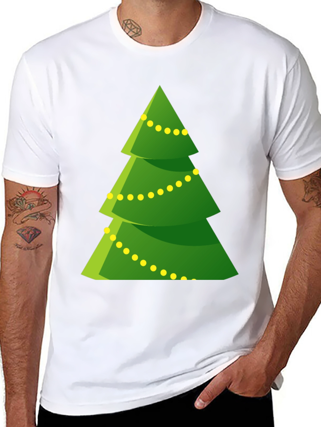 Festive Christmas Tree Graphic Tee - Holiday Cheer!