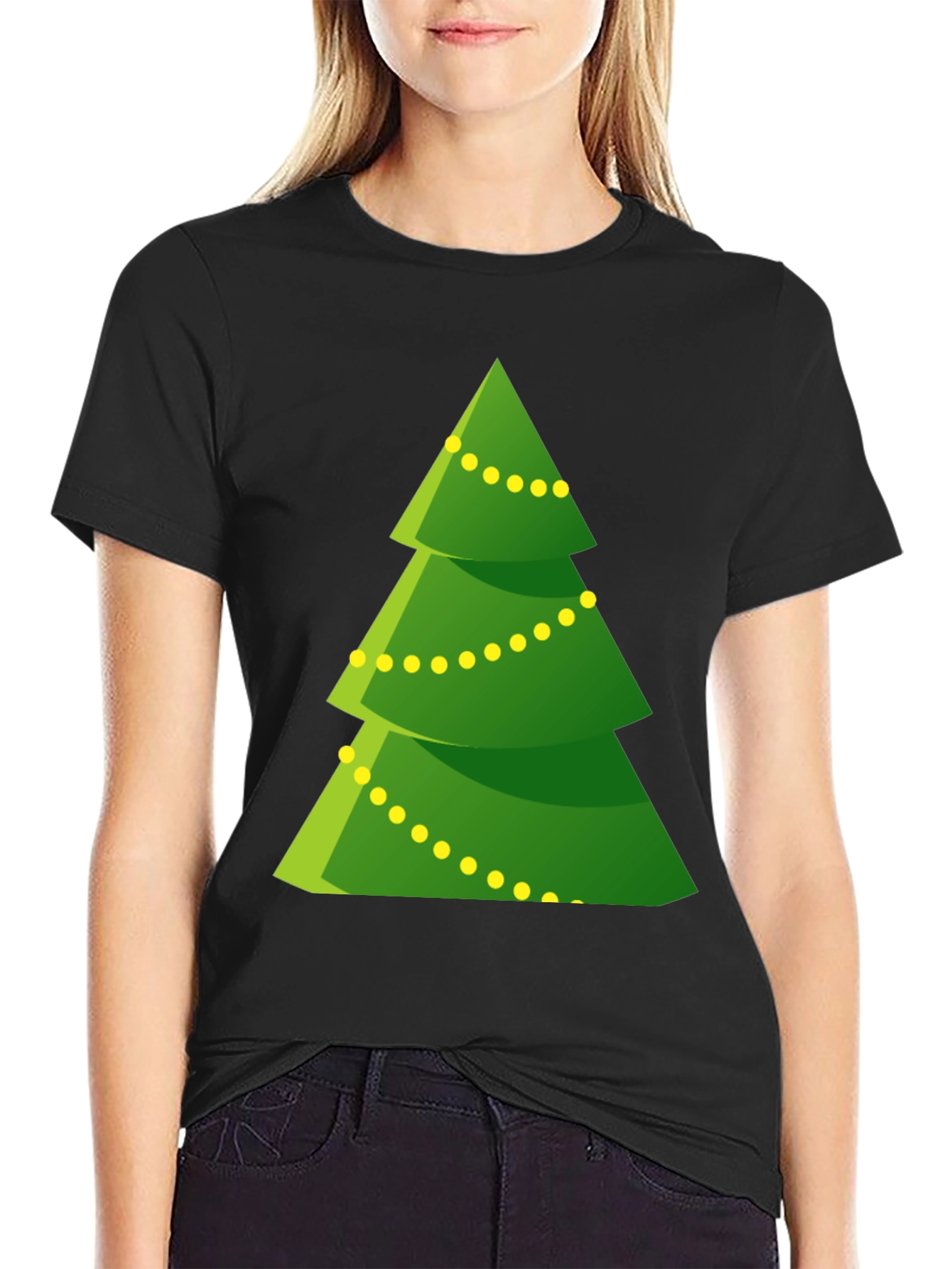 Festive Christmas Tree Graphic Tee - Holiday Cheer!