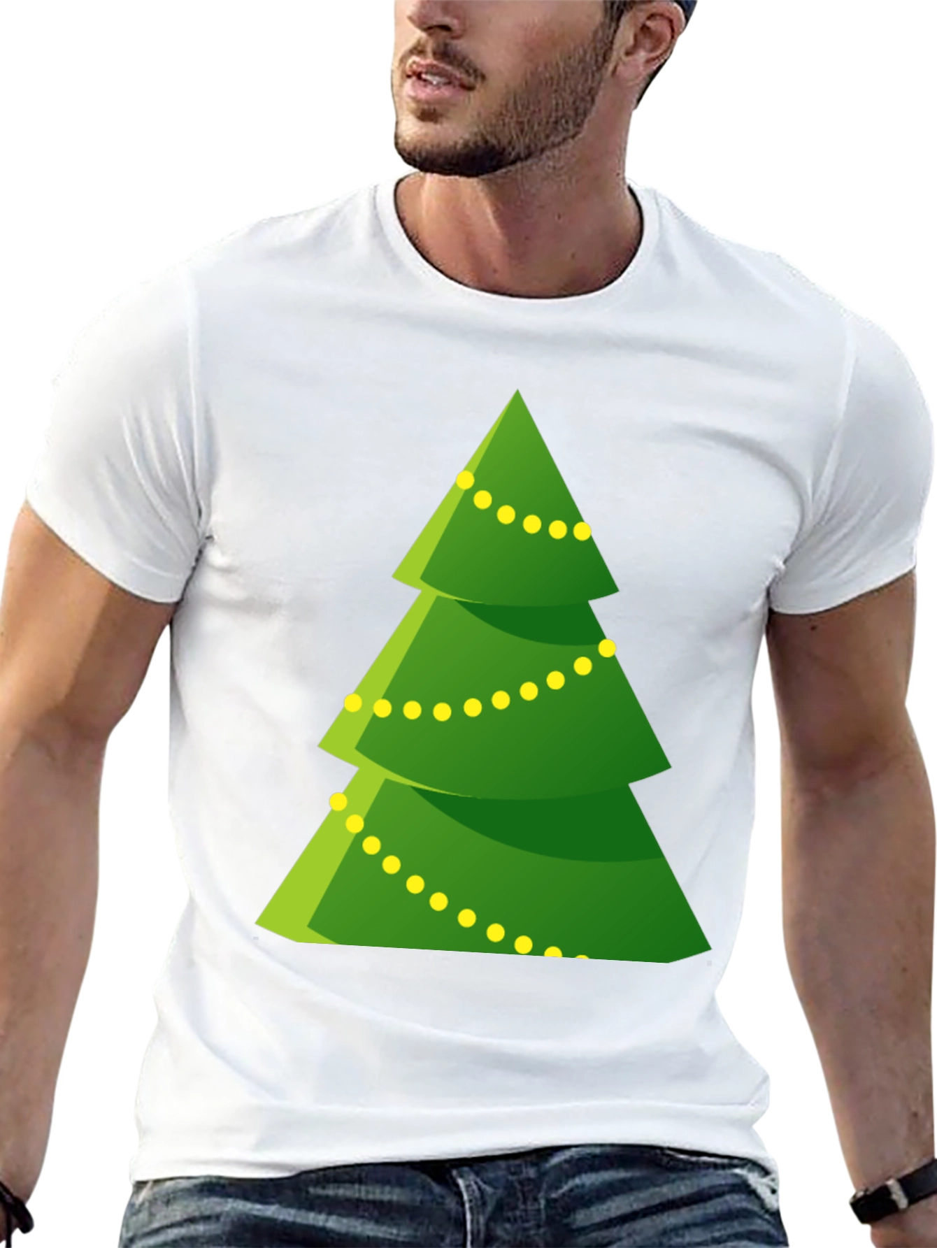 Festive Christmas Tree Graphic Tee - Holiday Cheer!