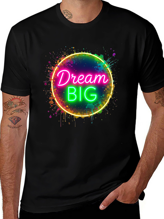 Dream Big Neon Graphic Tee - Stylish Comfort Fit