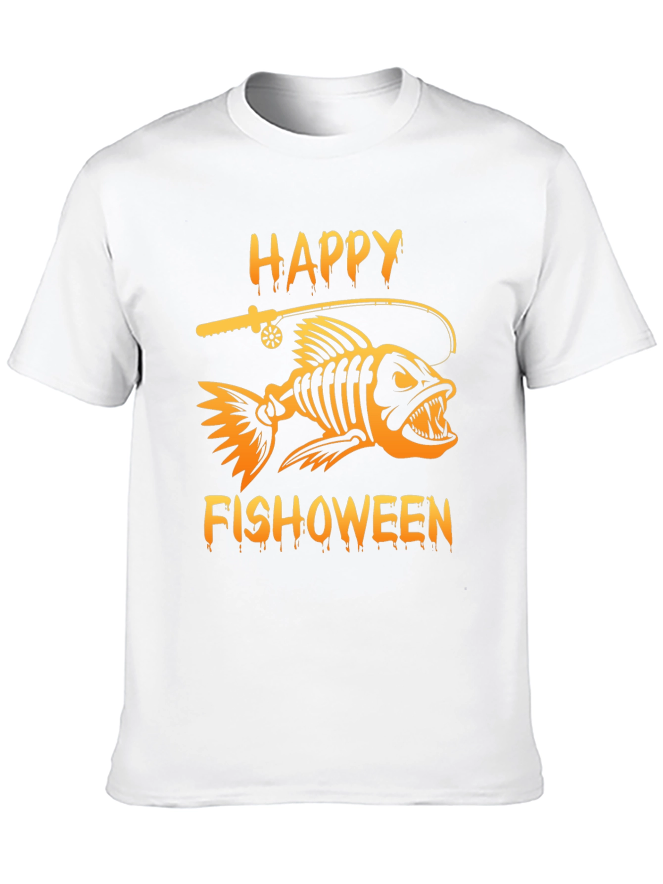 Happy Fishoween Black Graphic Tee