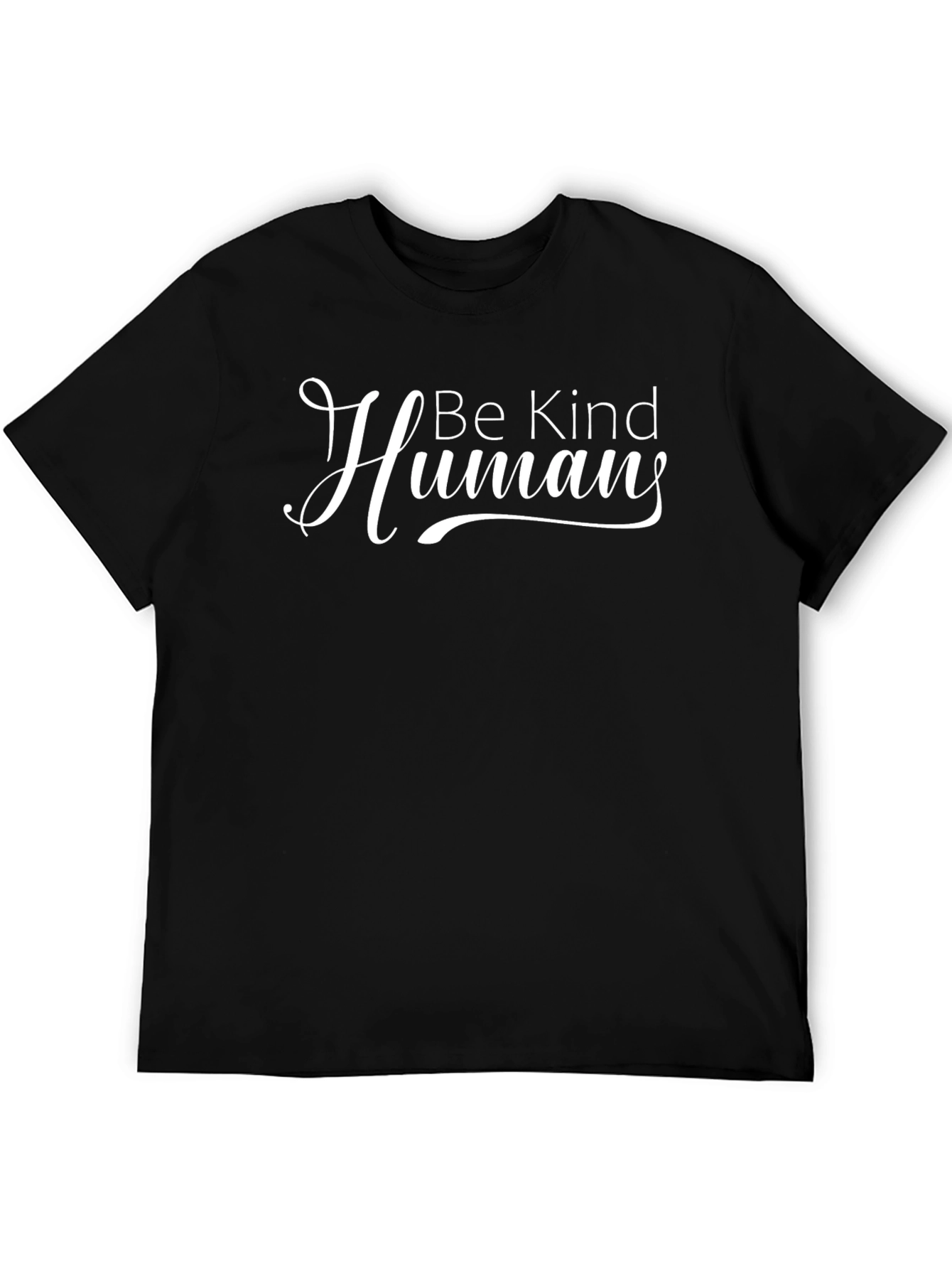 Be Kind Human T-Shirt - Soft Black Tee
