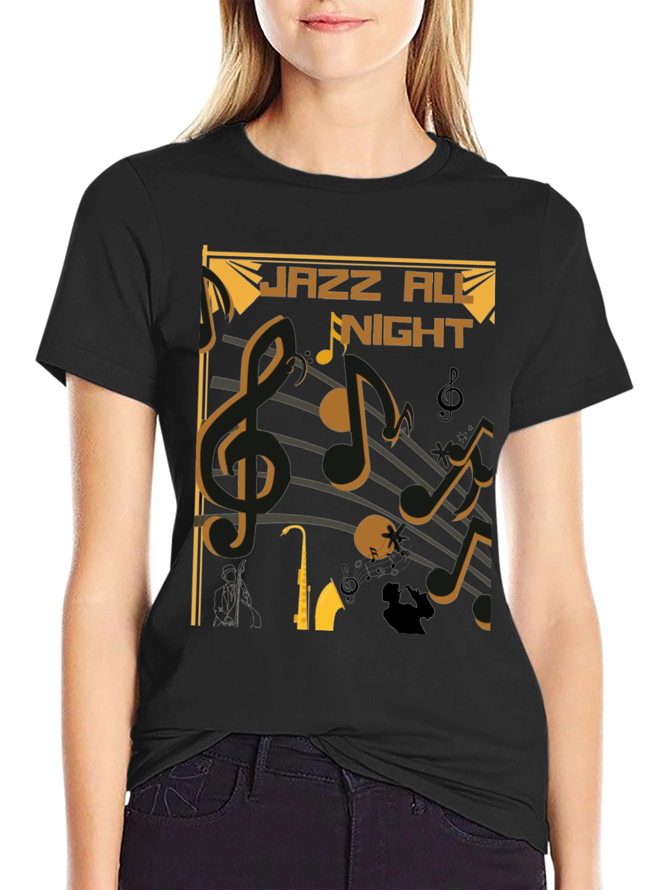 Jazz All Night Graphic T-Shirt
