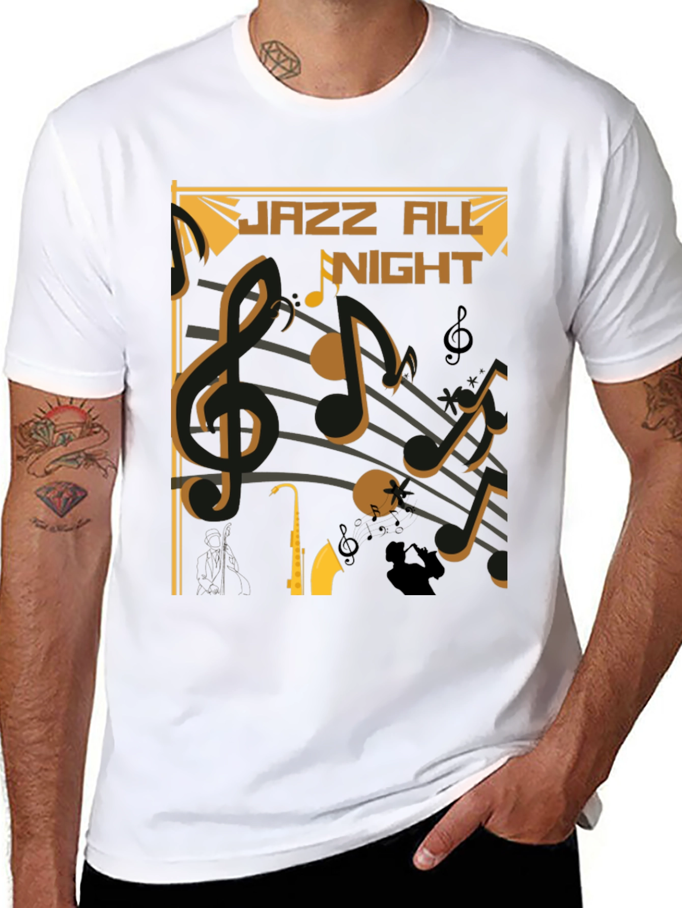 Jazz All Night Graphic T-Shirt
