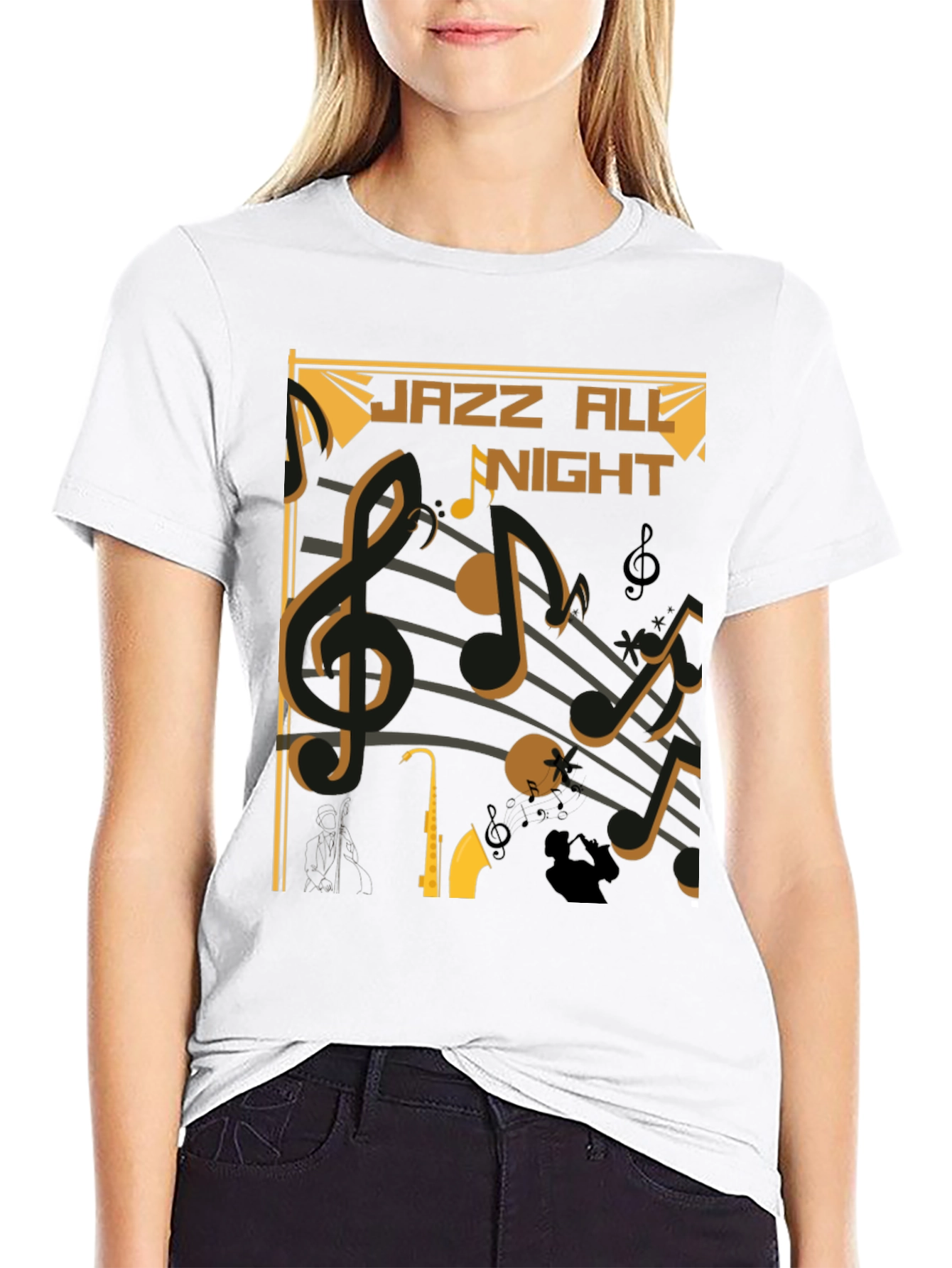 Jazz All Night Graphic T-Shirt