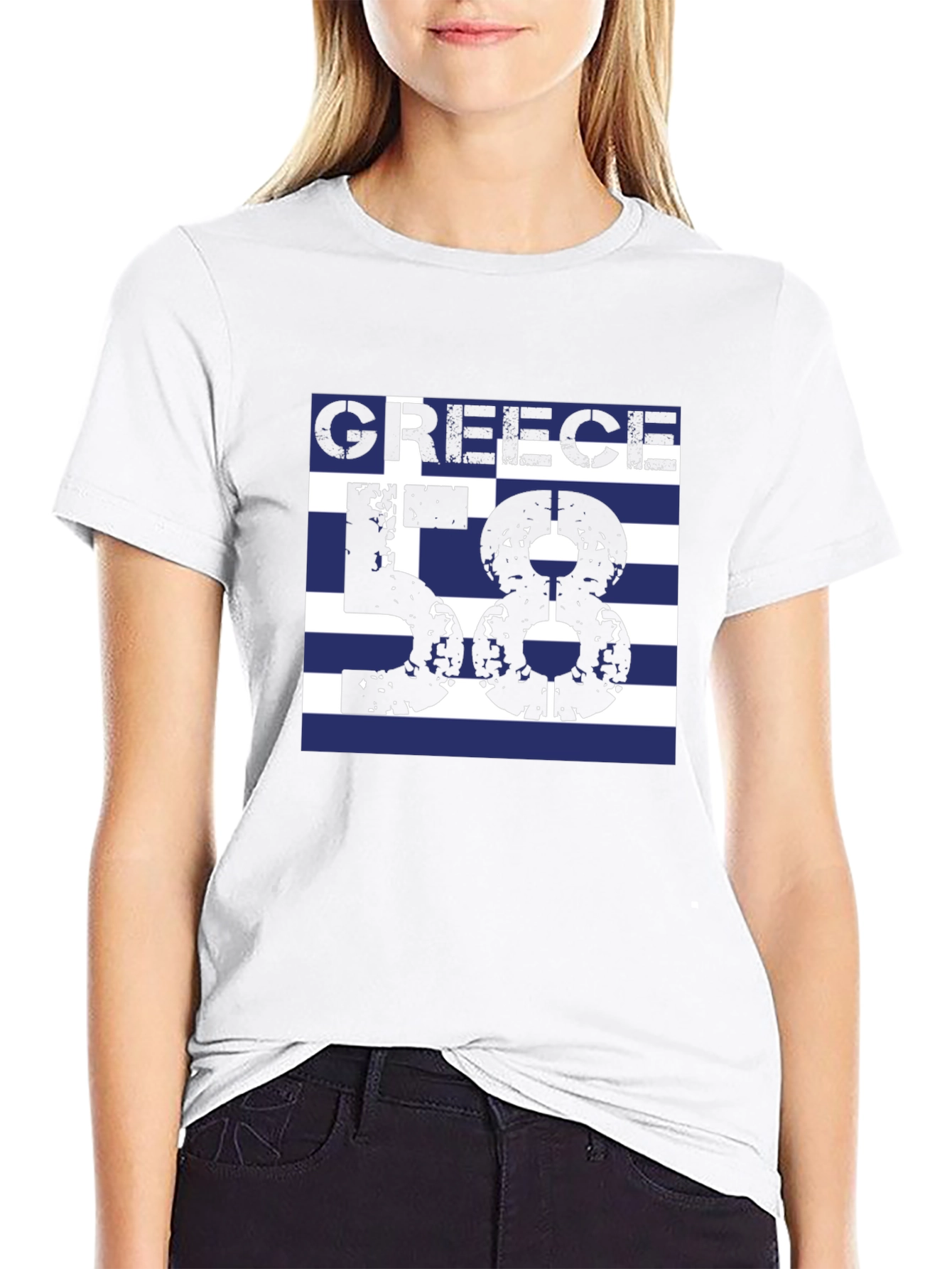 Greece Flag T-Shirt - Number 58