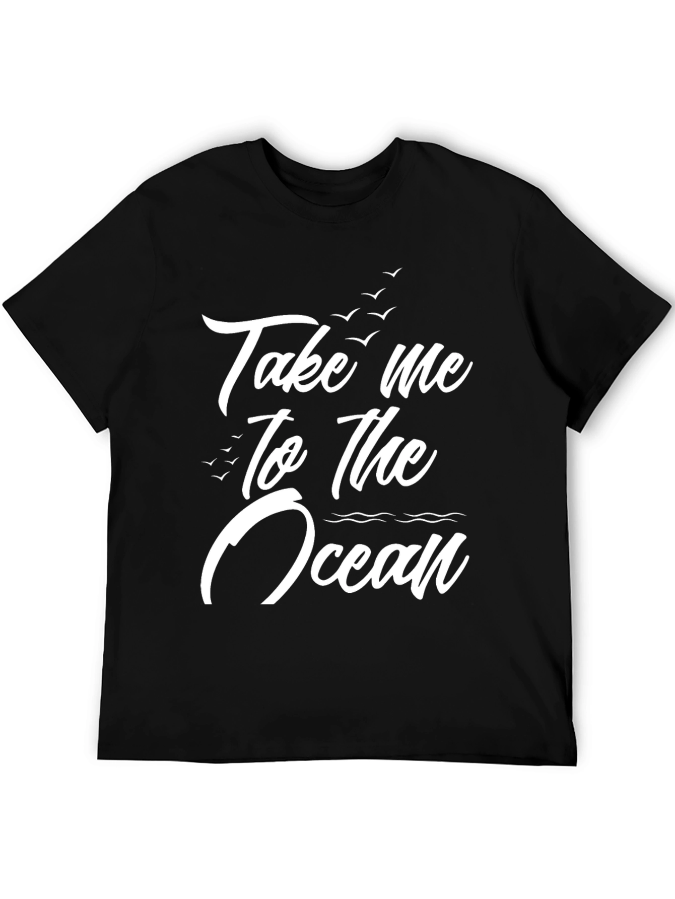 Take Me To The Ocean Black T-Shirt