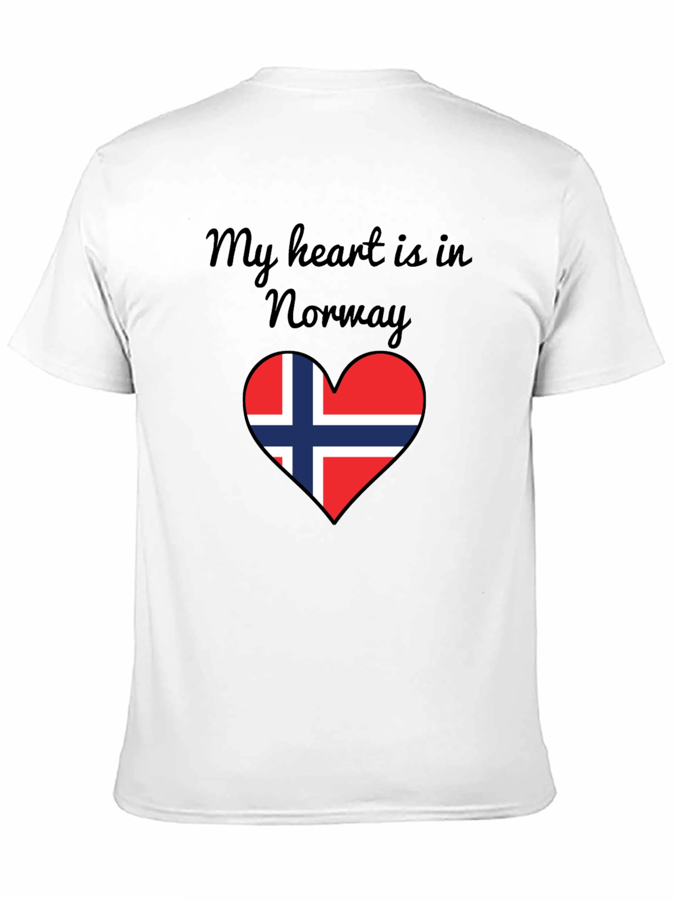 Norway Heart Flag Graphic T-Shirt
