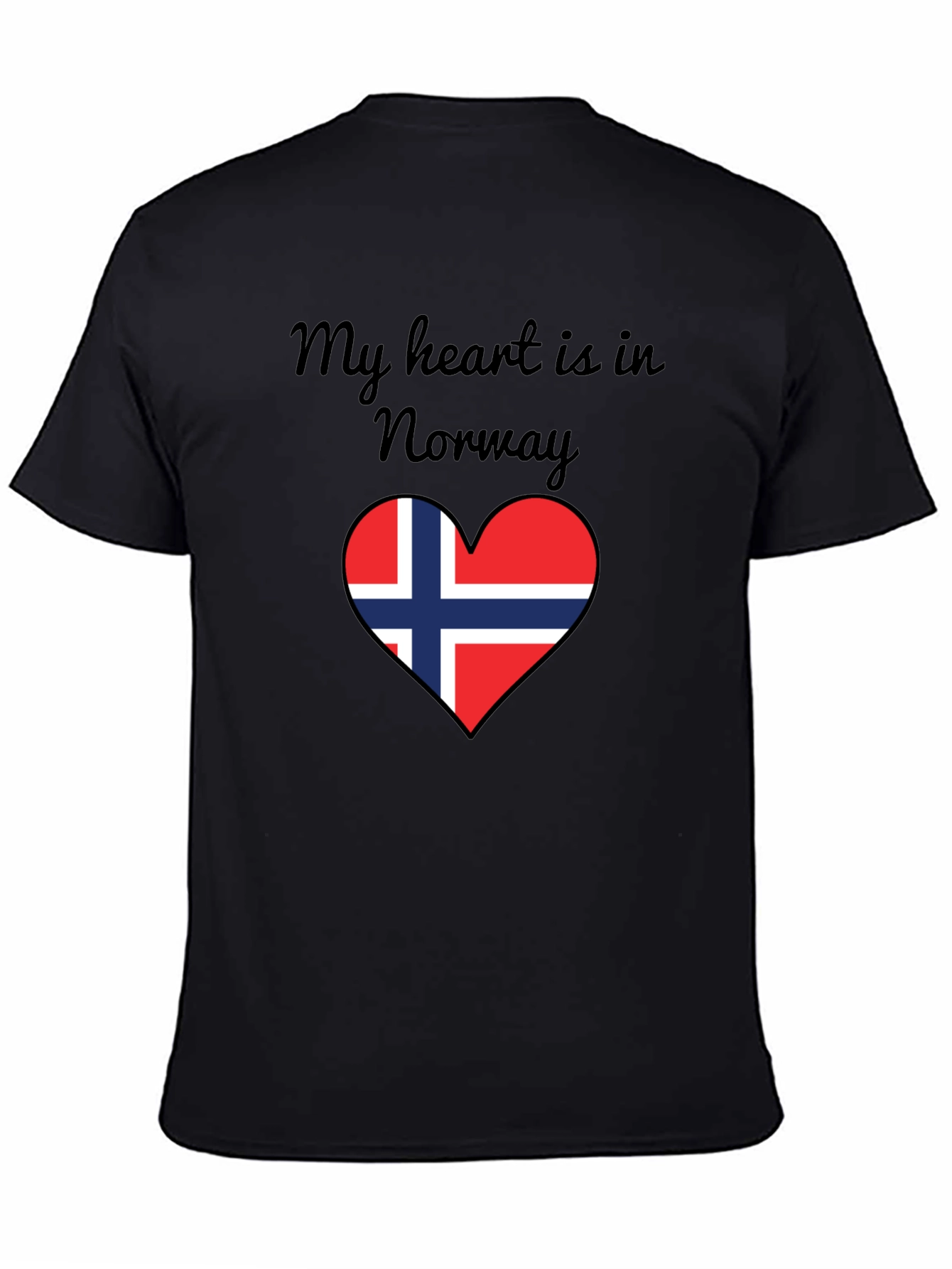Norway Heart Flag Graphic T-Shirt