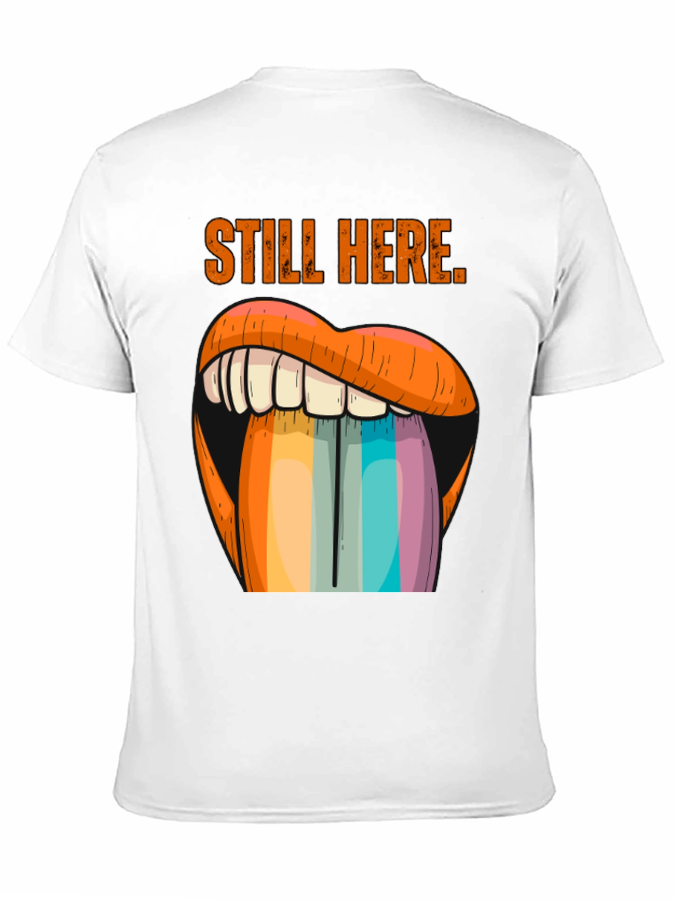 Still Here Graphic Tee - Rainbow Tongue